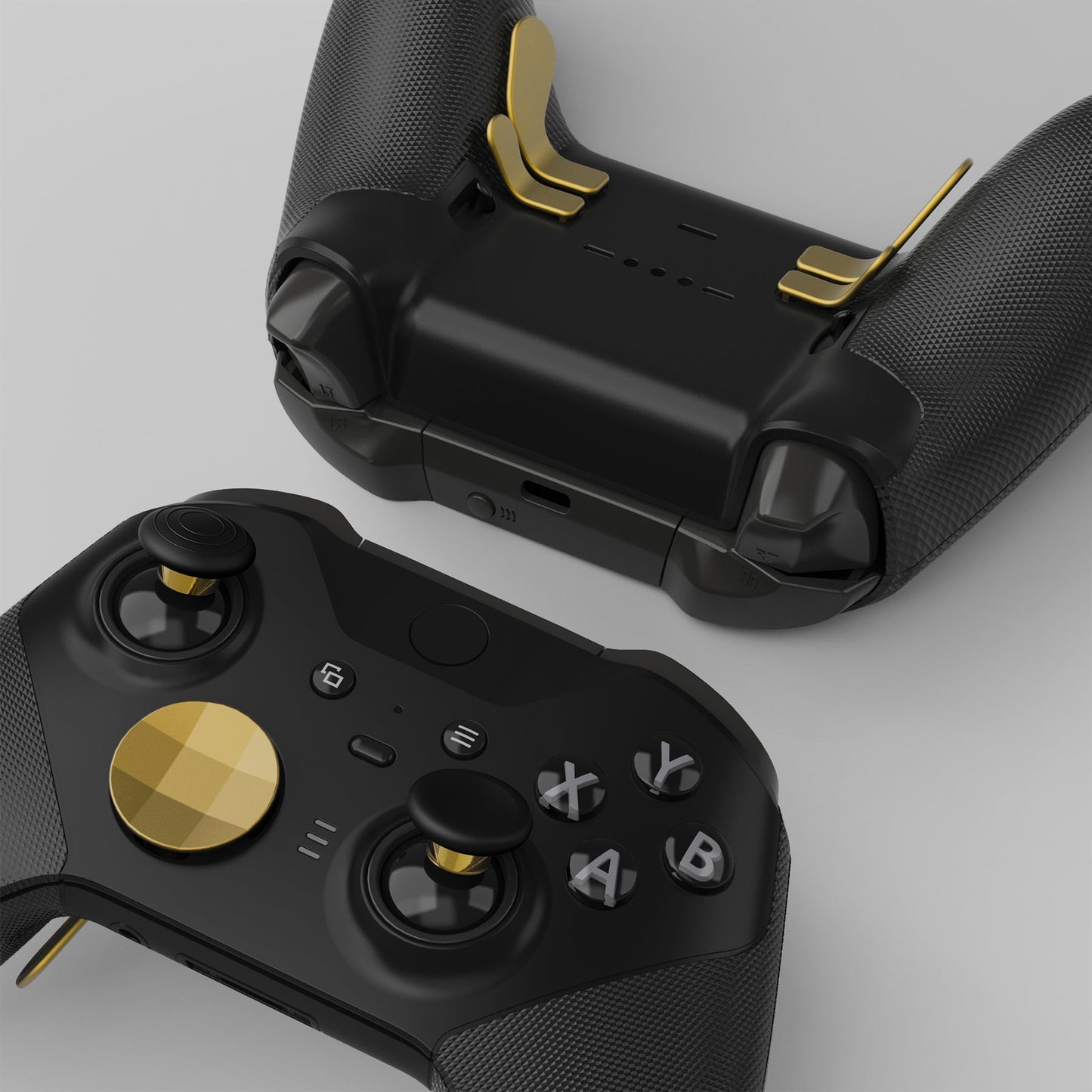 13 in 1 Component Pack Kit Replacement Metal Thumbsticks & D-Pads & Paddles for Xbox Elite Series 2 & Elite 2 Core Controller (Model 1797) - Metallic Hero Gold eXtremeRate