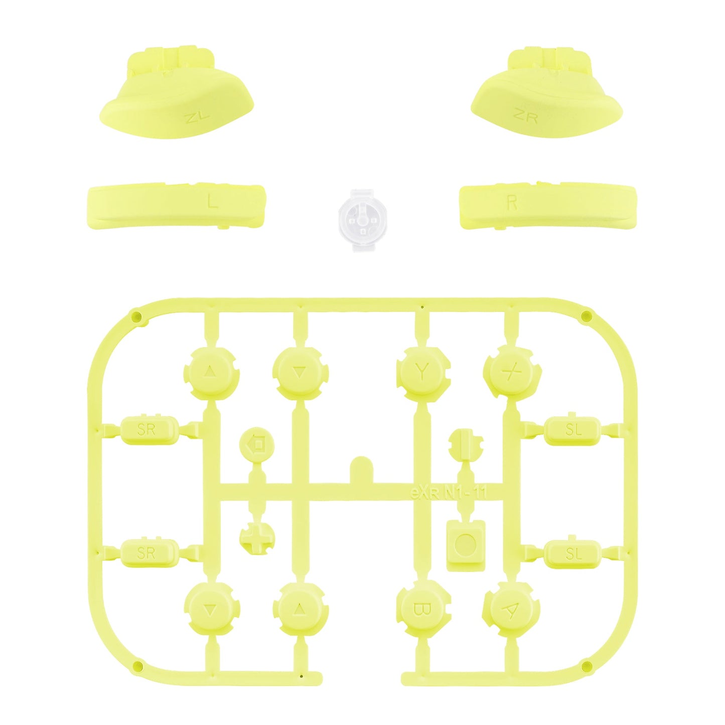 eXtremeRate Replacement Full Set Buttons for Joycon of NS Switch - Lemon Yellow eXtremeRate