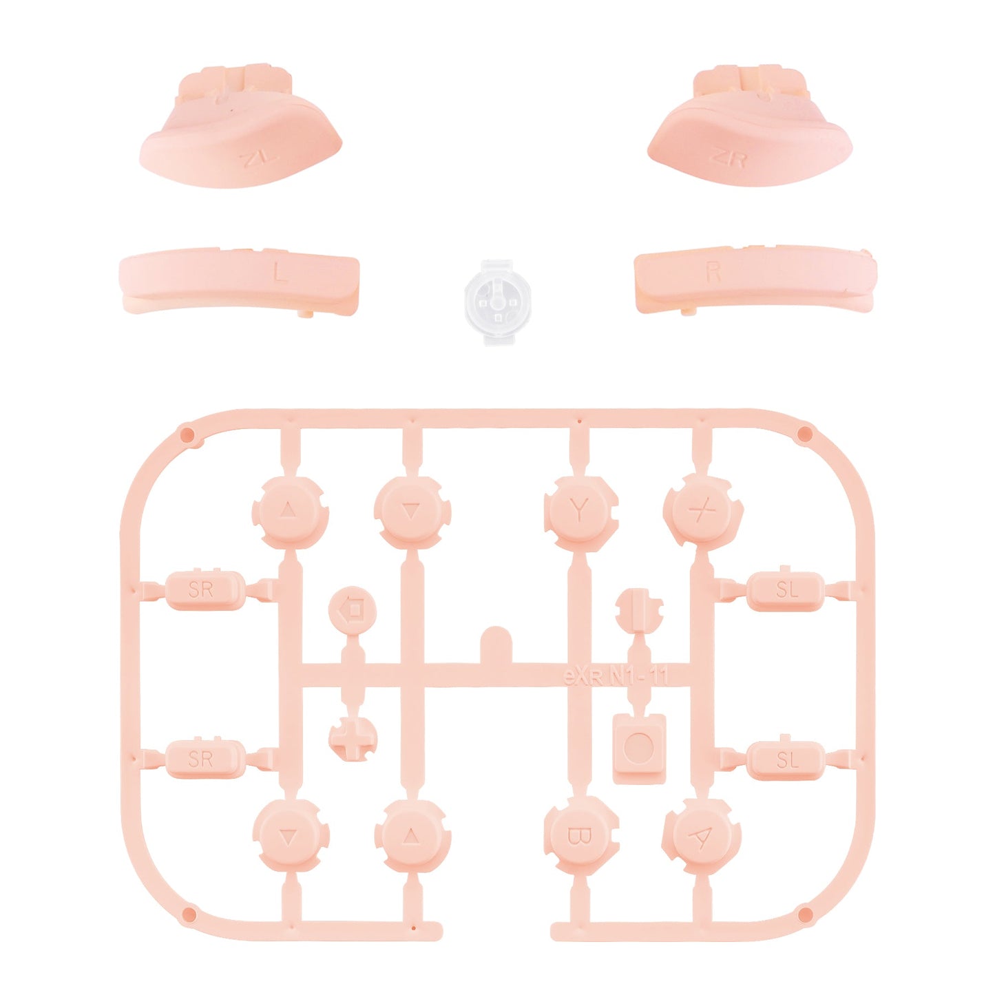 eXtremeRate Replacement Full Set Buttons for Joycon of NS Switch - Mandys Pink eXtremeRate