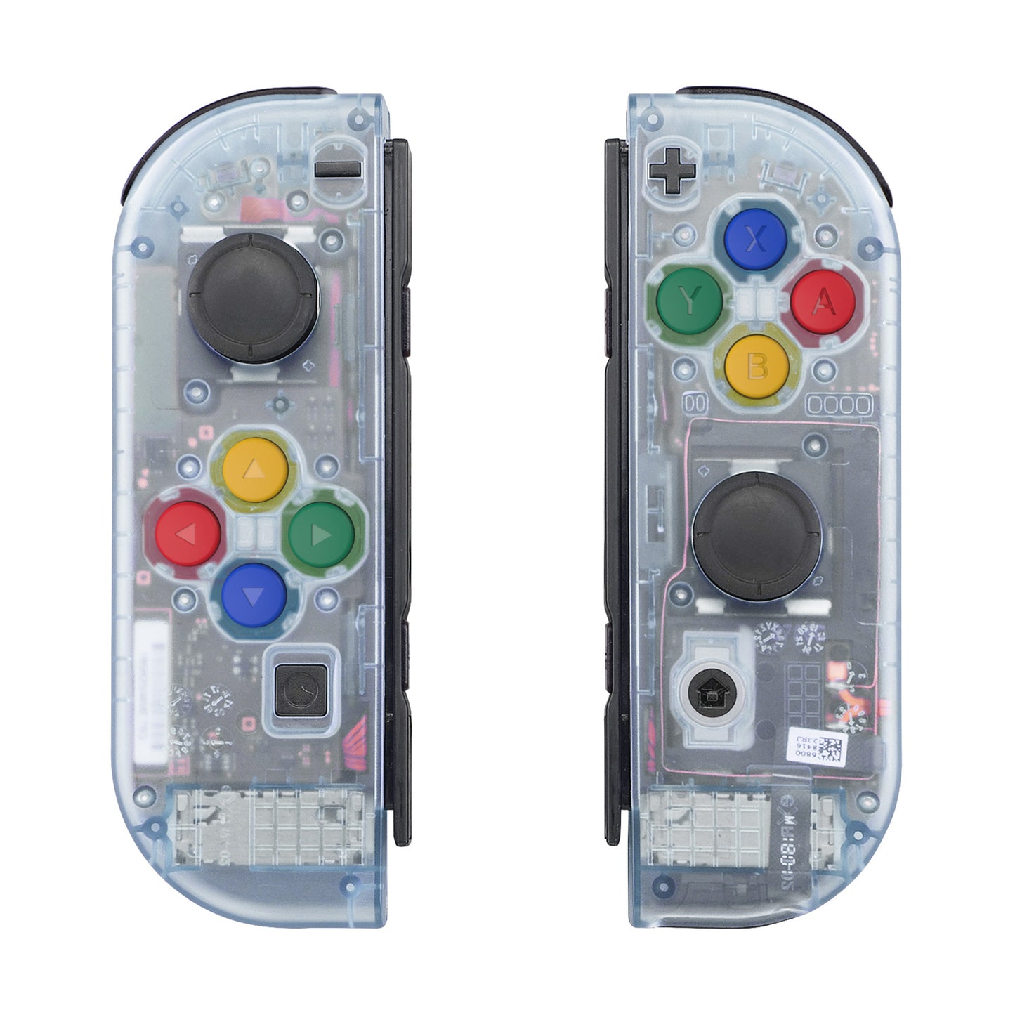 eXtremeRate NS Switch用ジョイコン交換フルセットシェルケースボタン付き【クリアグレイシャーブルー】