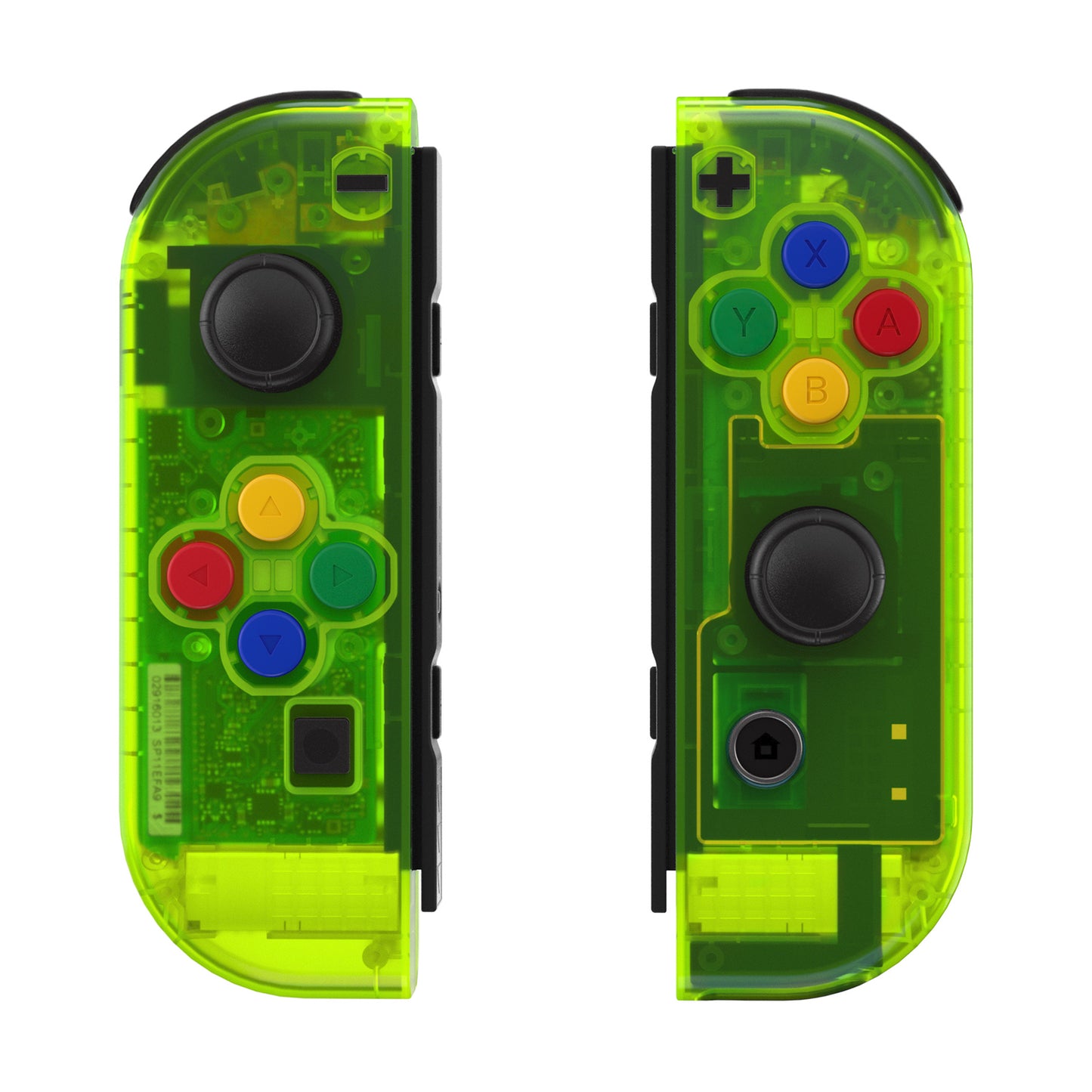eXtremeRate NS Switch用ジョイコン交換フルセットシェルケースボタン付き【クリアライムグリーン】