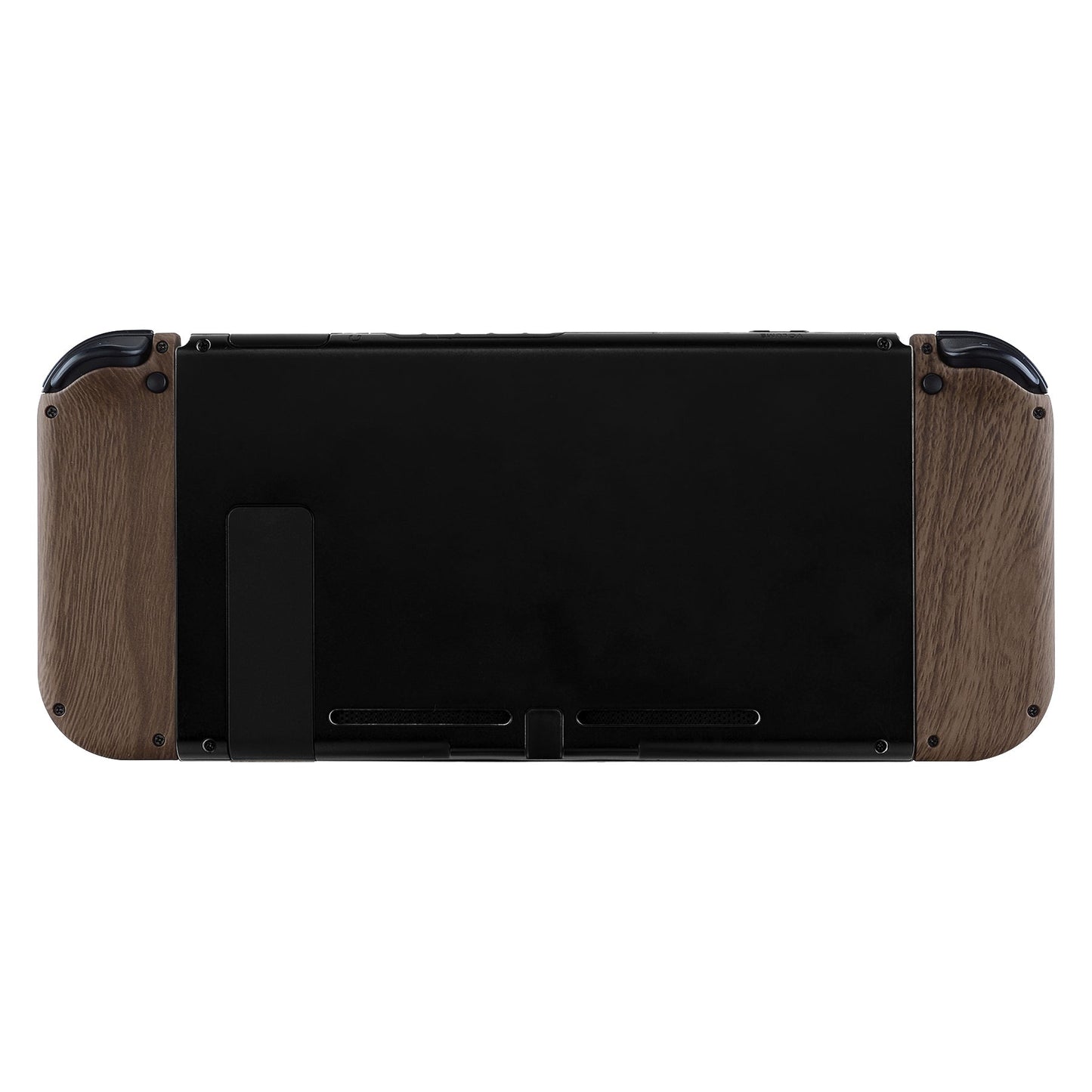 eXtremeRate Retail Soft Touch Grip Wood Grain Handheld Controller Housing With Full Set Buttons DIY Replacement Shell Case for NS Switch JoyCon & OLED JoyCon - Console Shell NOT Included - CS201