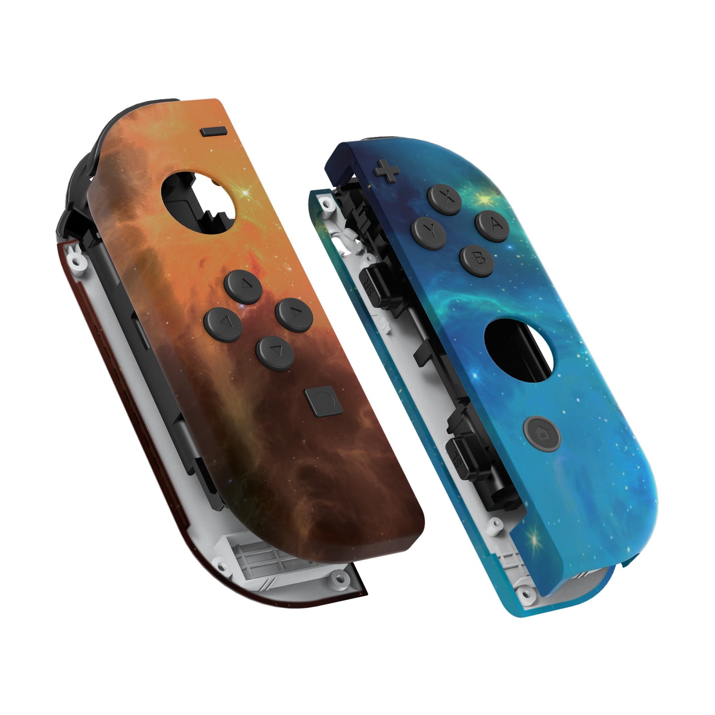 eXtremeRate NS Switch用ジョイコン交換フルセットシェルケースボタン付き【ゴールドスターユニバース】