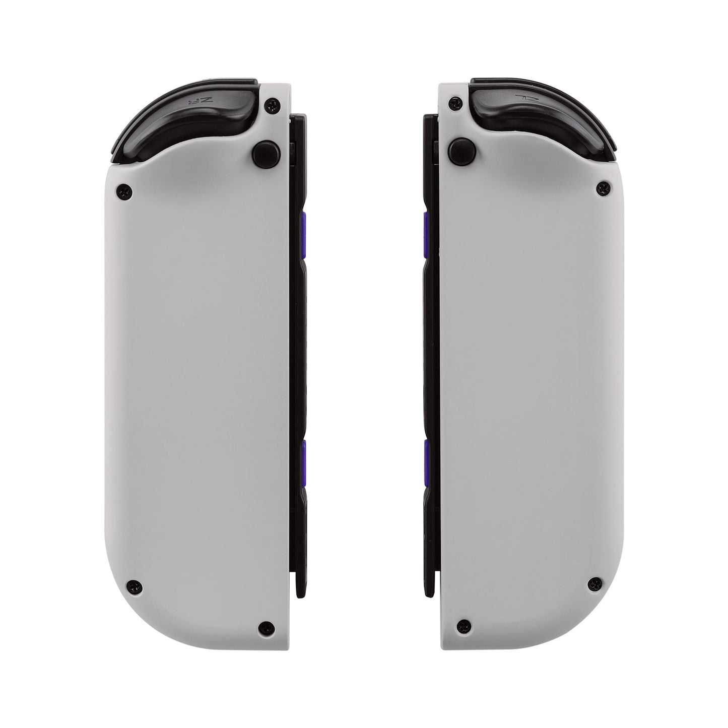 eXtremeRate Retail Soft Touch Grip Classics SNES Style Joycon Handheld Controller Housing with Full Set Buttons, DIY Replacement Shell Case for NS Switch JoyCon & OLED JoyCon - Console Shell NOT Included - CT105