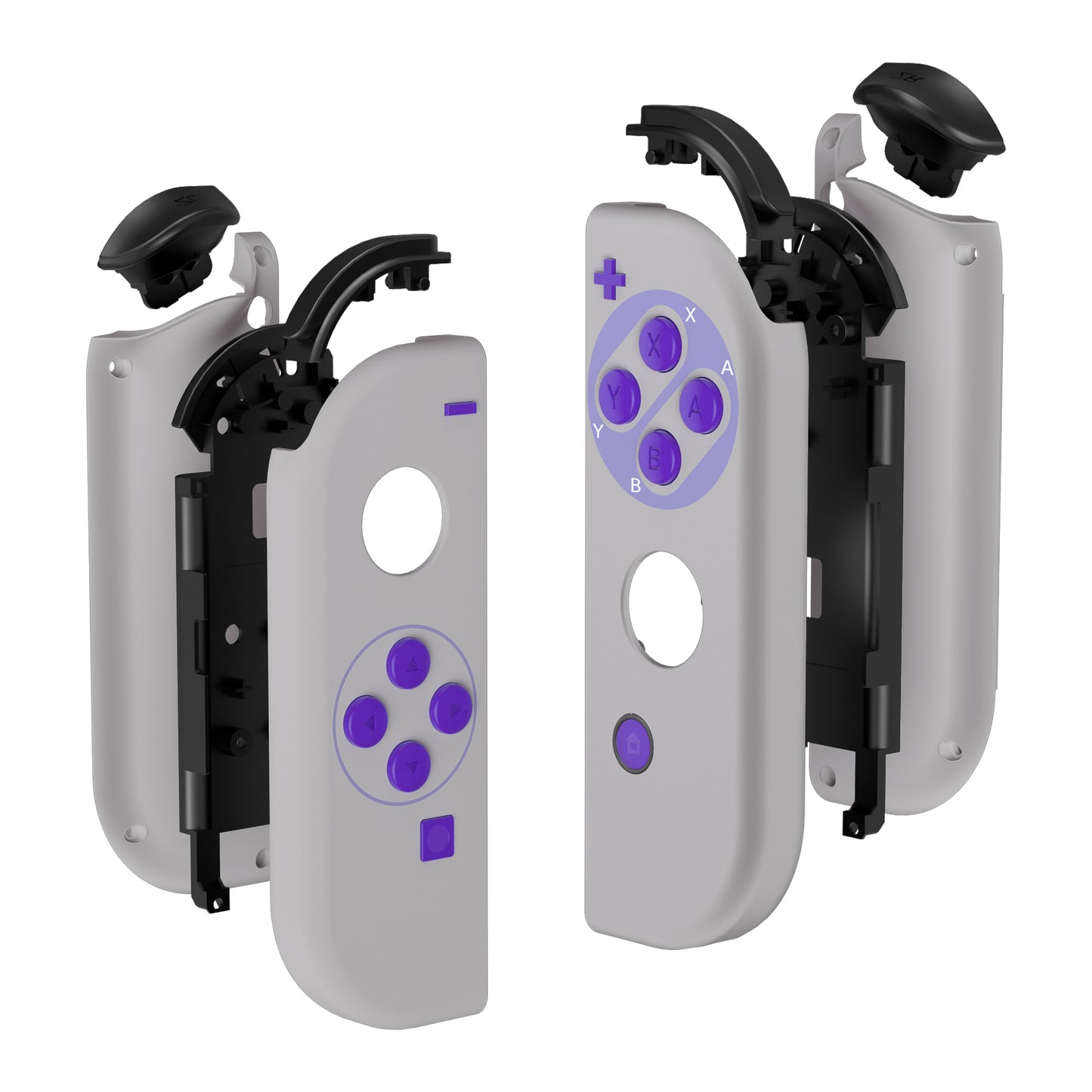 eXtremeRate NS Switch用ジョイコン交換フルセットシェルケースボタン付き【クラシックSNESスタイル】