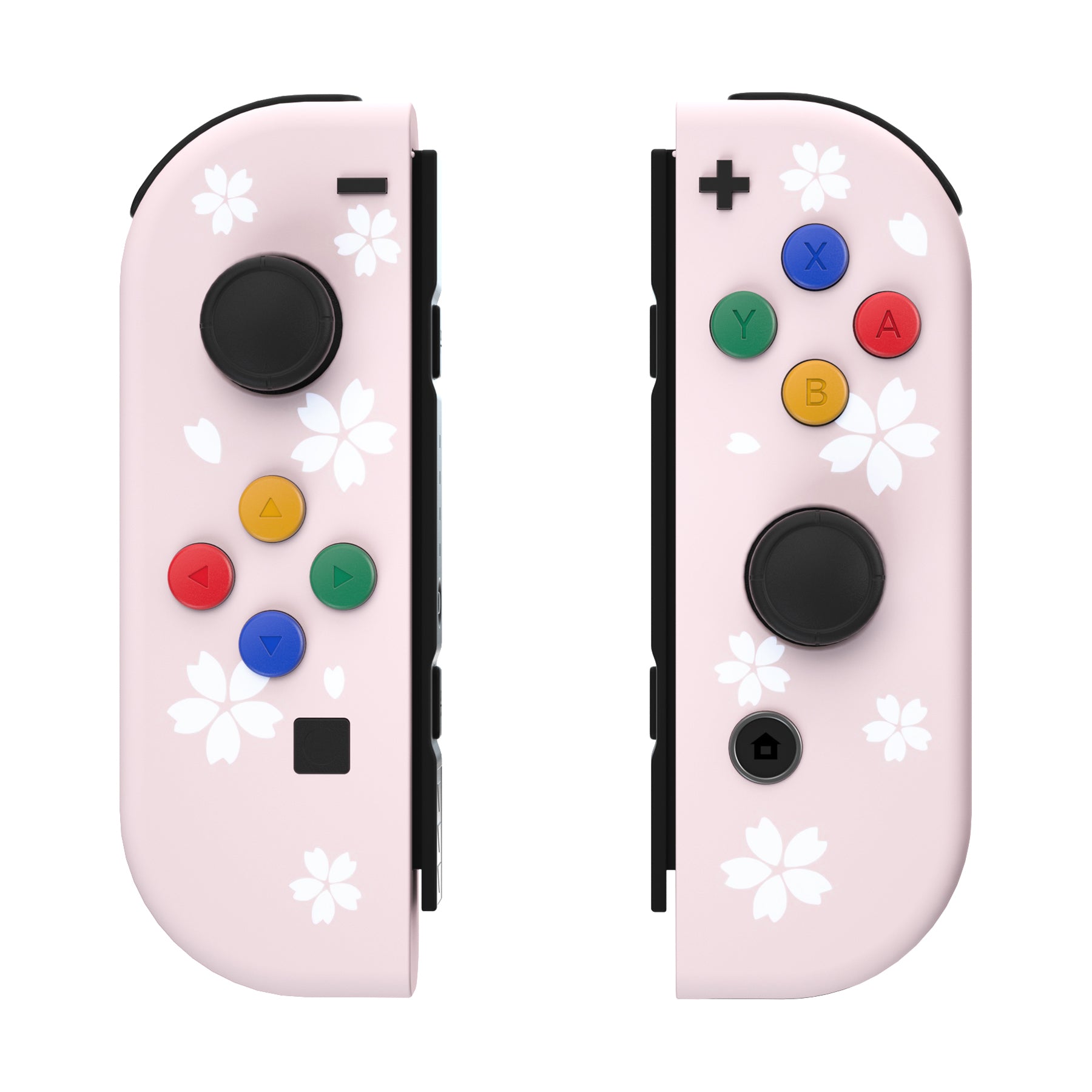 新品◆ジョイコン 外装 シェル ハウジング サクラ Ver. カラフルボタン付 eXtremeRate NS Switch用ジョイコン交換フルセットシェルケース