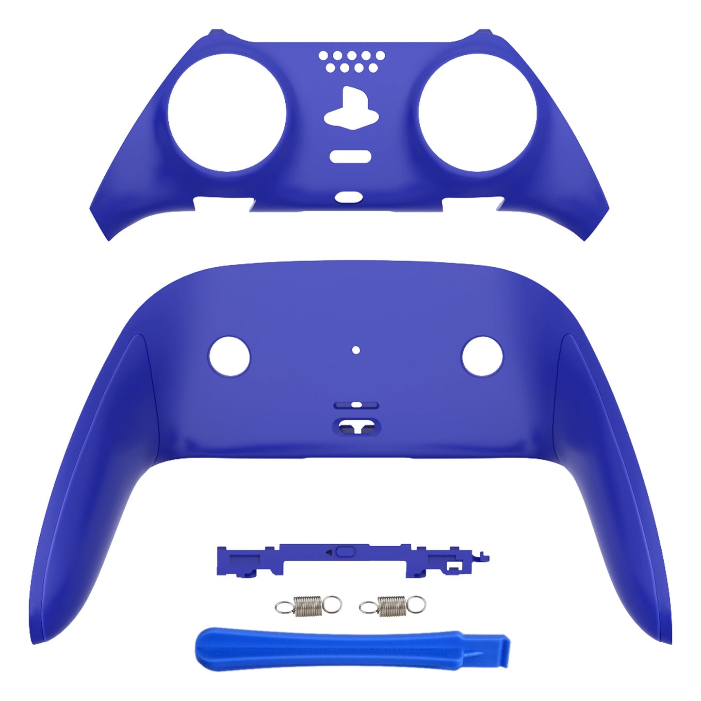 eXtremeRate PS5 edgeコントローラー対応交換対応用トップ&ボトム装飾トリムシェル【ブルー】