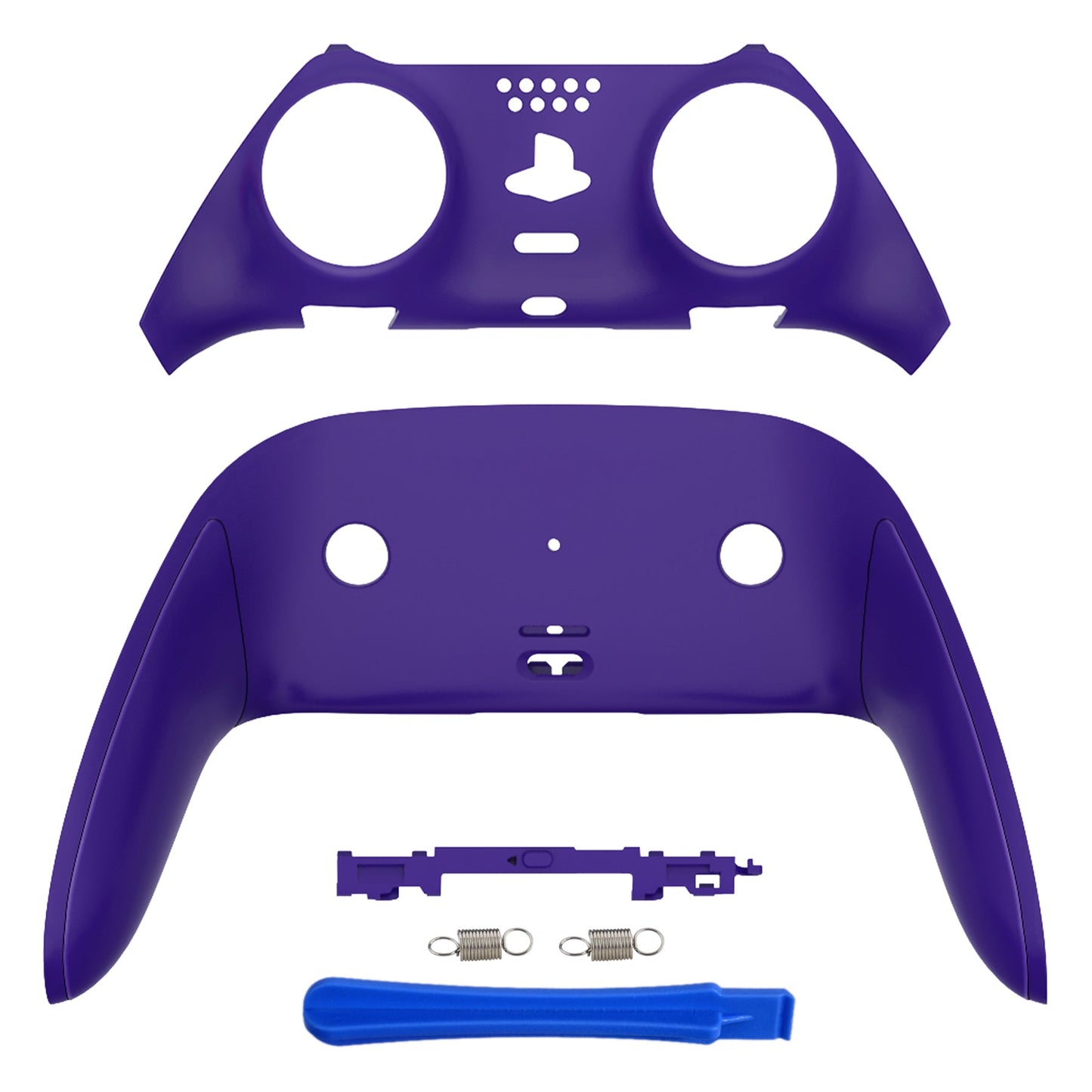 eXtremeRate PS5 edgeコントローラー対応交換対応用トップ&ボトム装飾トリムシェル【パープル】