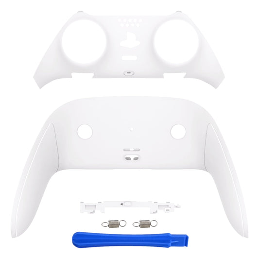 eXtremeRate PS5 edgeコントローラー対応交換対応用トップ&ボトム装飾トリムシェル【ホワイト】