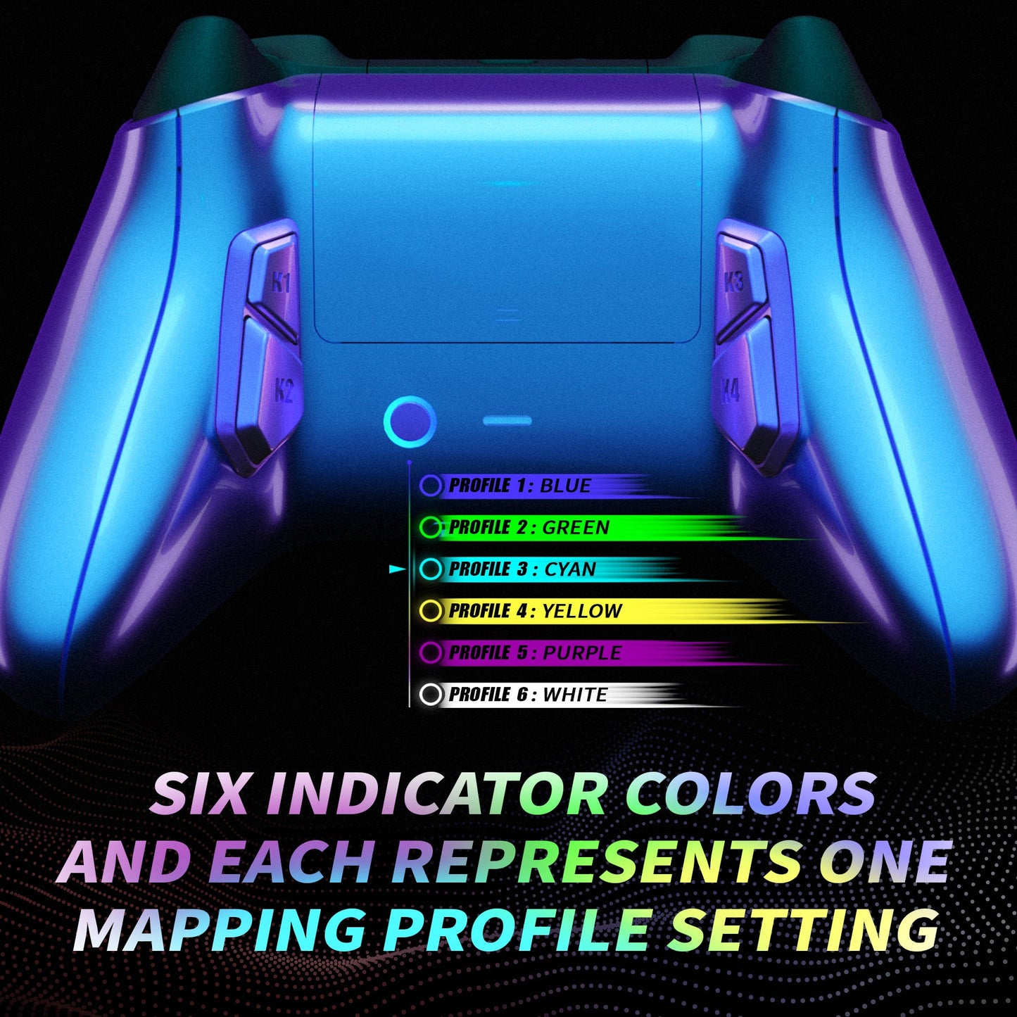 eXtremeRate Retail VICTOR X Remap Kit for Xbox Series X/S Controller - Chameleon Purple Blue