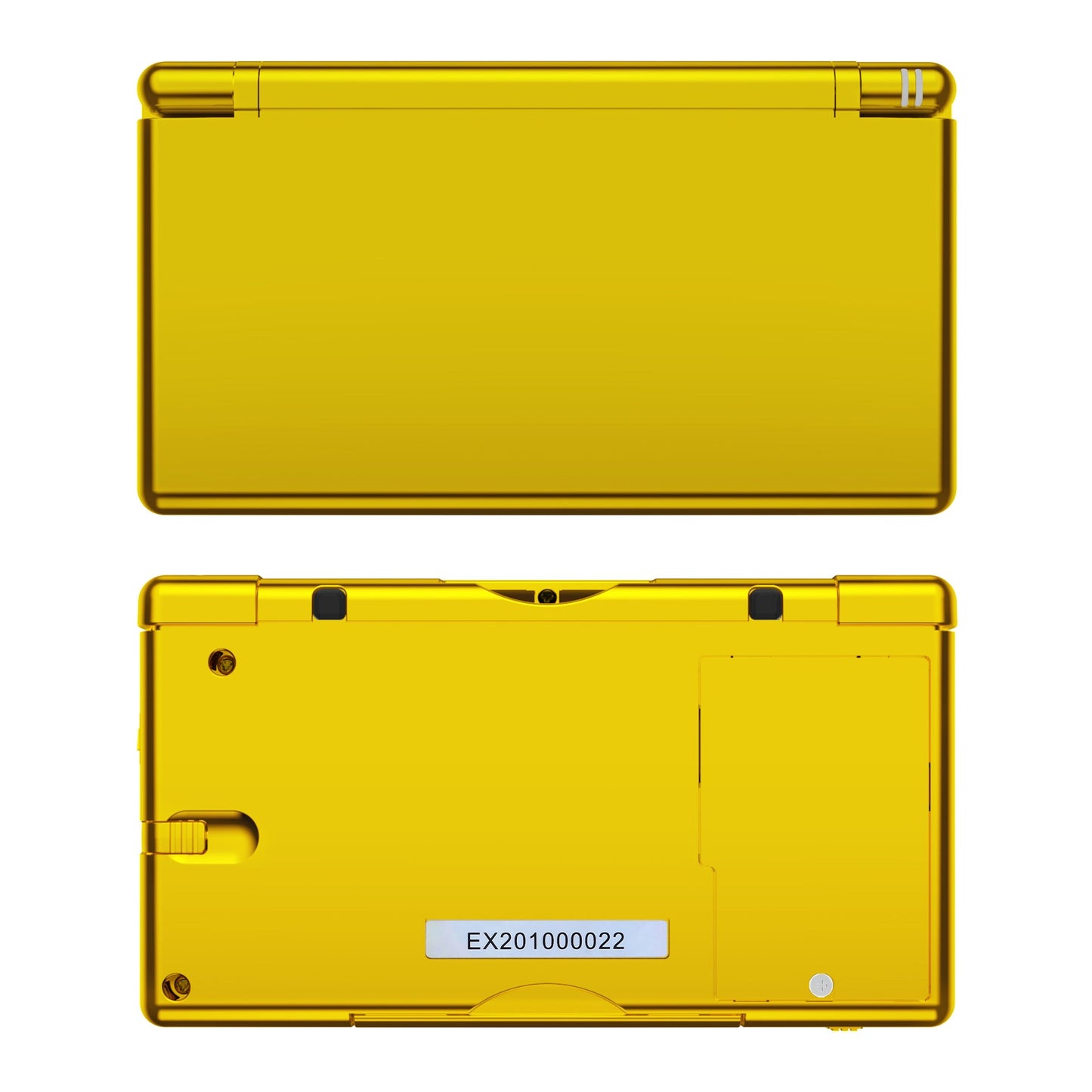 eXtremeRate ニンテンドーDS Lite用交換フルハウジングシェル&ボタンセット保護フィルム付き【クロームゴールド】