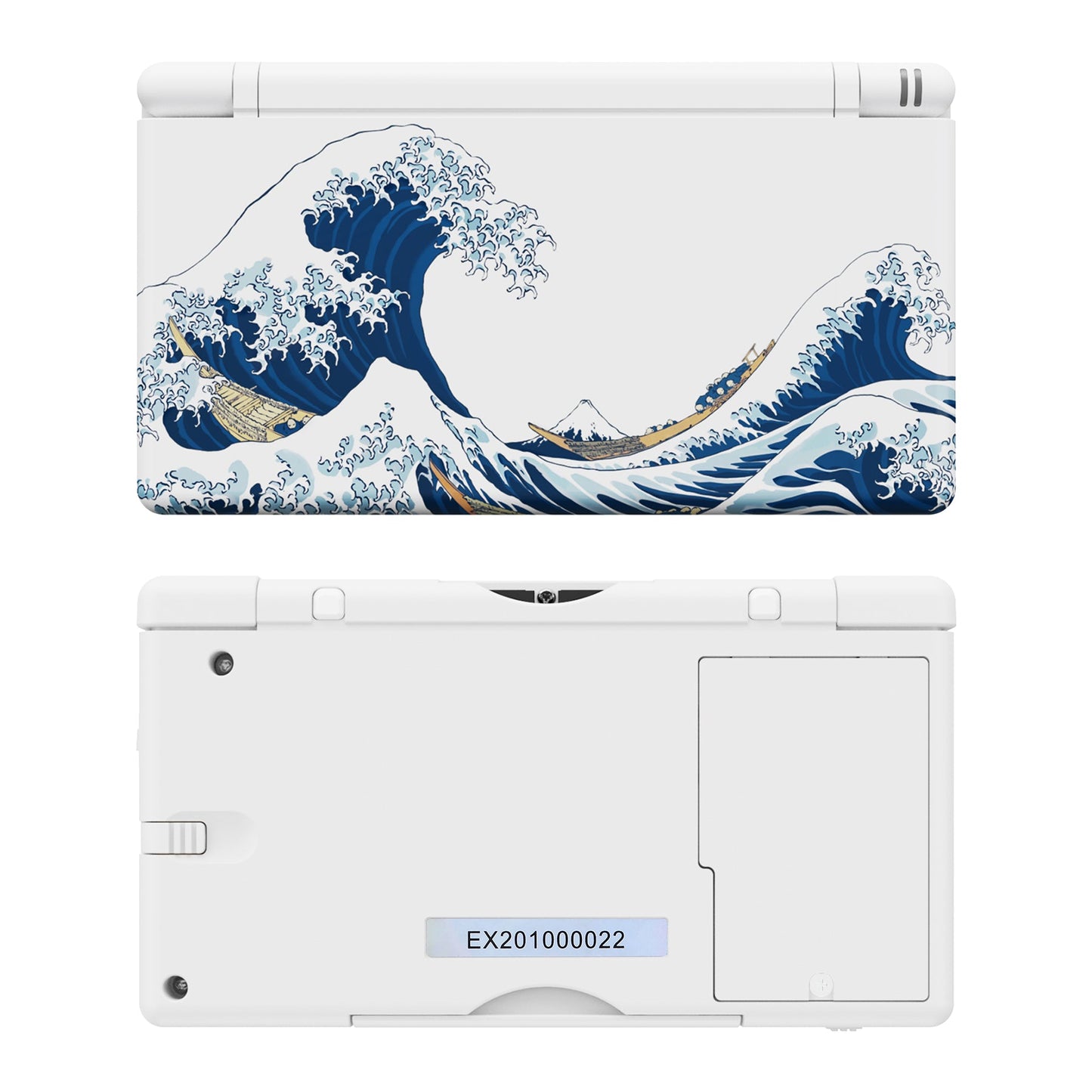 eXtremeRate ニンテンドーDS Lite用交換フルハウジングシェル&ボタンセット保護フィルム付き【グレートウェーブ】