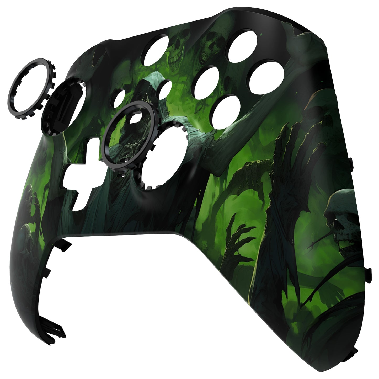 eXtremeRate Xbox One Elite Series 2&Elite 2 Coreコントローラー(モデル1797)用交換フロントハウジングシェルケース&アクセントリング【悪霊カーニバル】