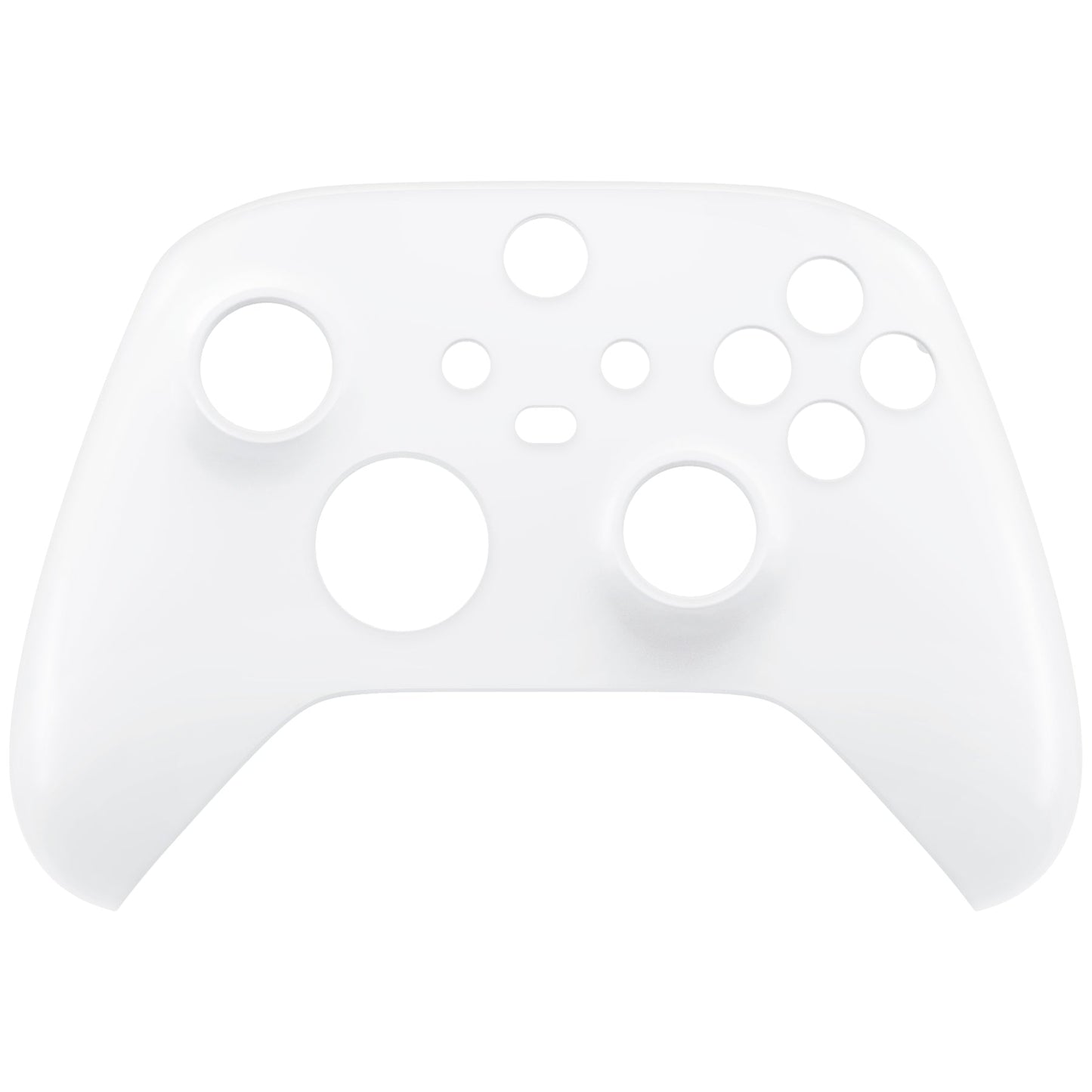 eXtremeRate Retail Solid White Replacement Front Housing Shell for Xbox Series X Controller, Custom Cover Faceplate for Xbox Series S Controller - Controller NOT Included - FX3M507
