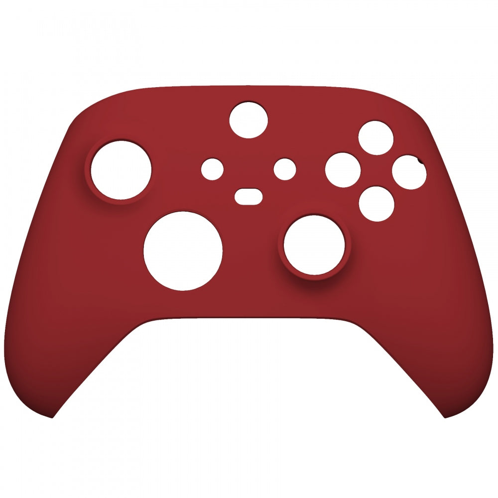 eXtremeRate Retail Passion Red Replacement Part Faceplate, Soft Touch Grip Housing Shell Case for Xbox Series S & Xbox Series X Controller Accessories - Controller NOT Included - FX3P332