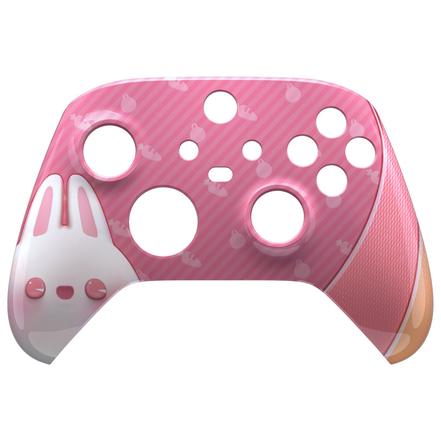 eXtremeRate Retail Easter Rabbit Replacement Part Faceplate, Soft Touch Grip Housing Shell Case for Xbox Series S & Xbox Series X Controller Accessories - Controller NOT Included - FX3T167