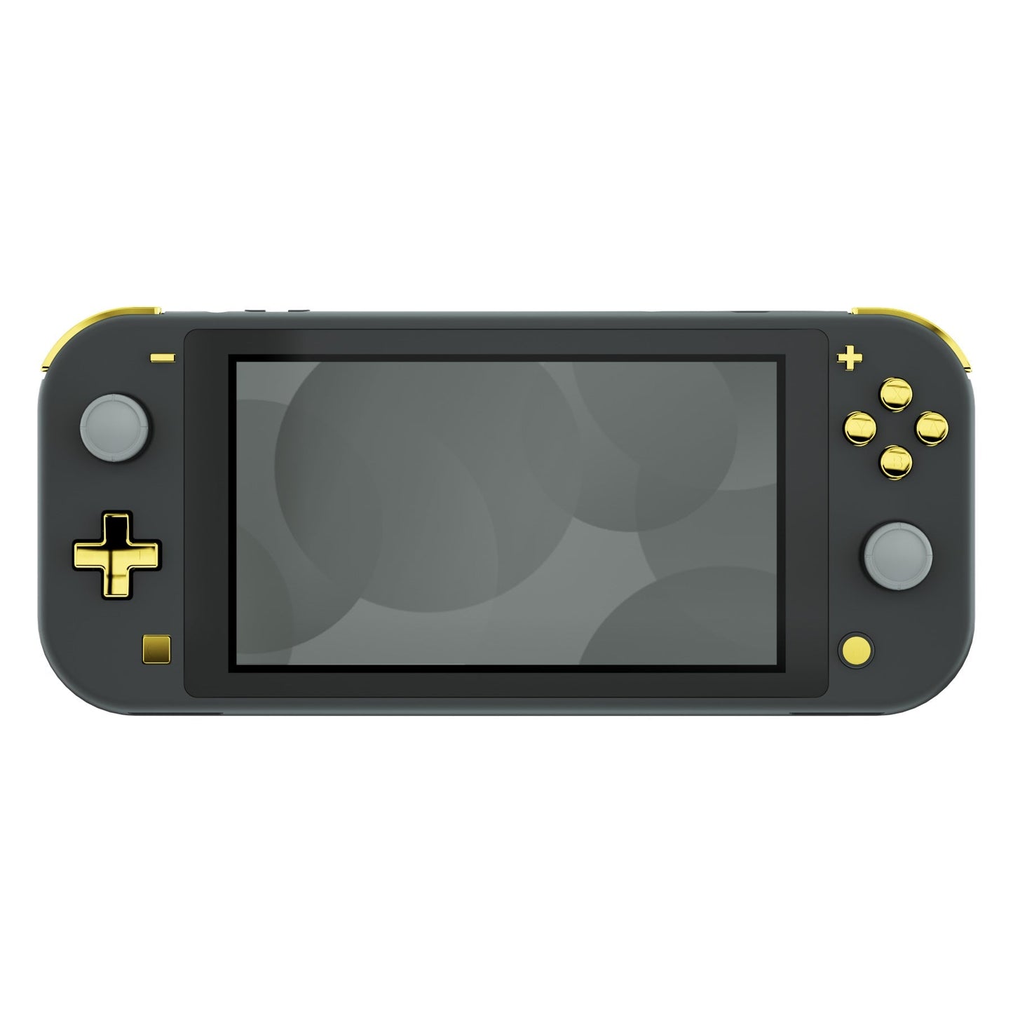 eXtremeRate Retail Chrome Gold Glossy Replacement ABXY Home Capture Plus Minus Keys Dpad L R ZL ZR Trigger for Nintendo Switch Lite, Full Set Buttons Repair Kits with Tools for Nintendo Switch Lite - HL601