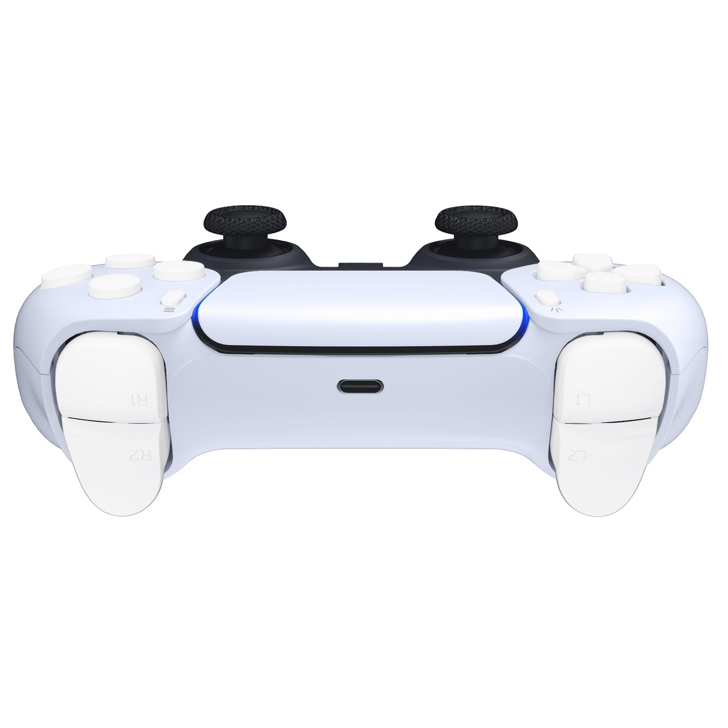 eXtremeRate Replacement Full Set Buttons Compatible with PS5 Controller BDM-030/040 - White eXtremeRate