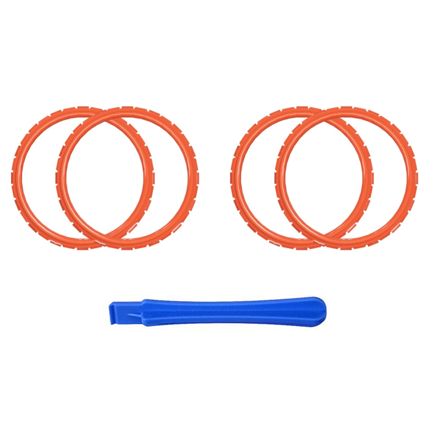 eXtremeRate Retail Orange Replacement Accessories for ps5 Controller, Custom Accent Rings for ps5 Controller - Controller NOT Included - JPF5004
