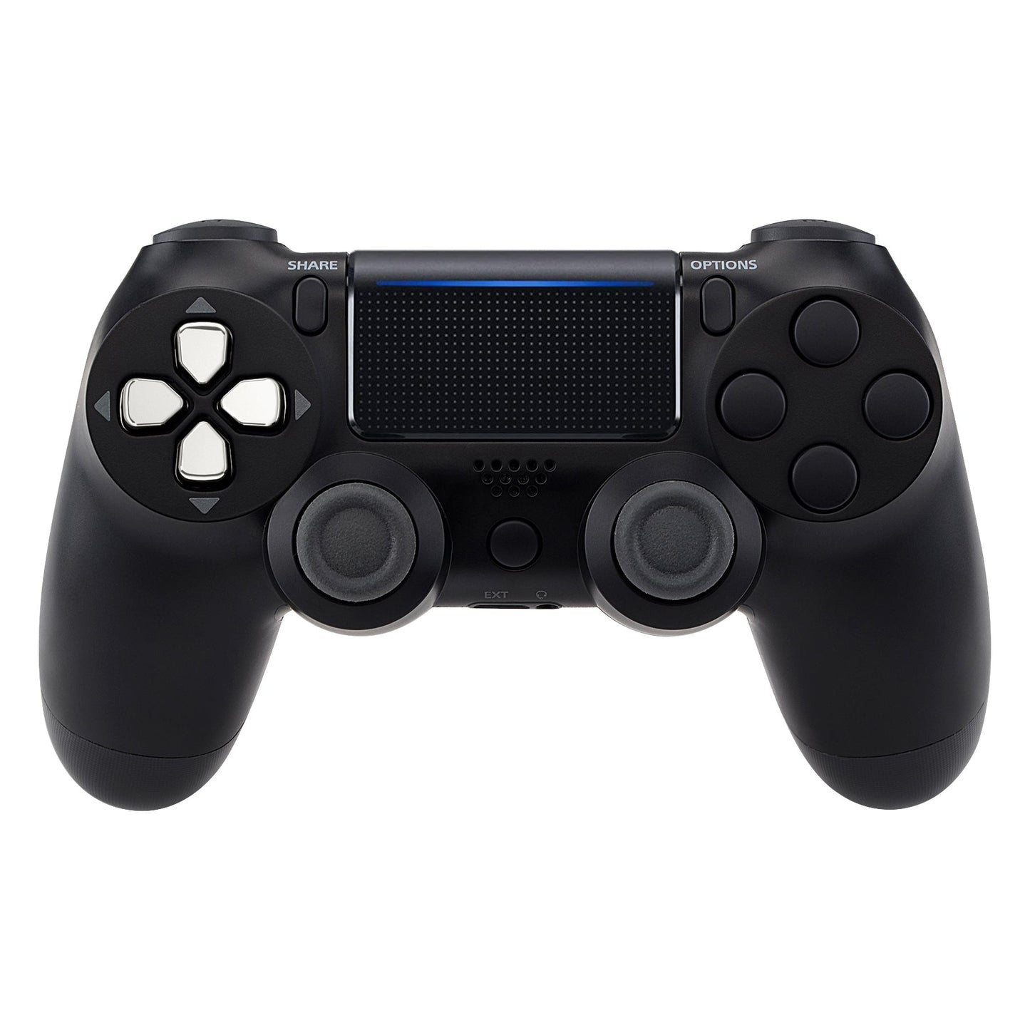 eXtremeRate Retail Ergonomic Split Dpad Buttons (SDP Buttons) for ps5 Controller, Chrome Silver Independent Dpad Direction Buttons for ps5, for ps4 All Model Controller - JPF8007