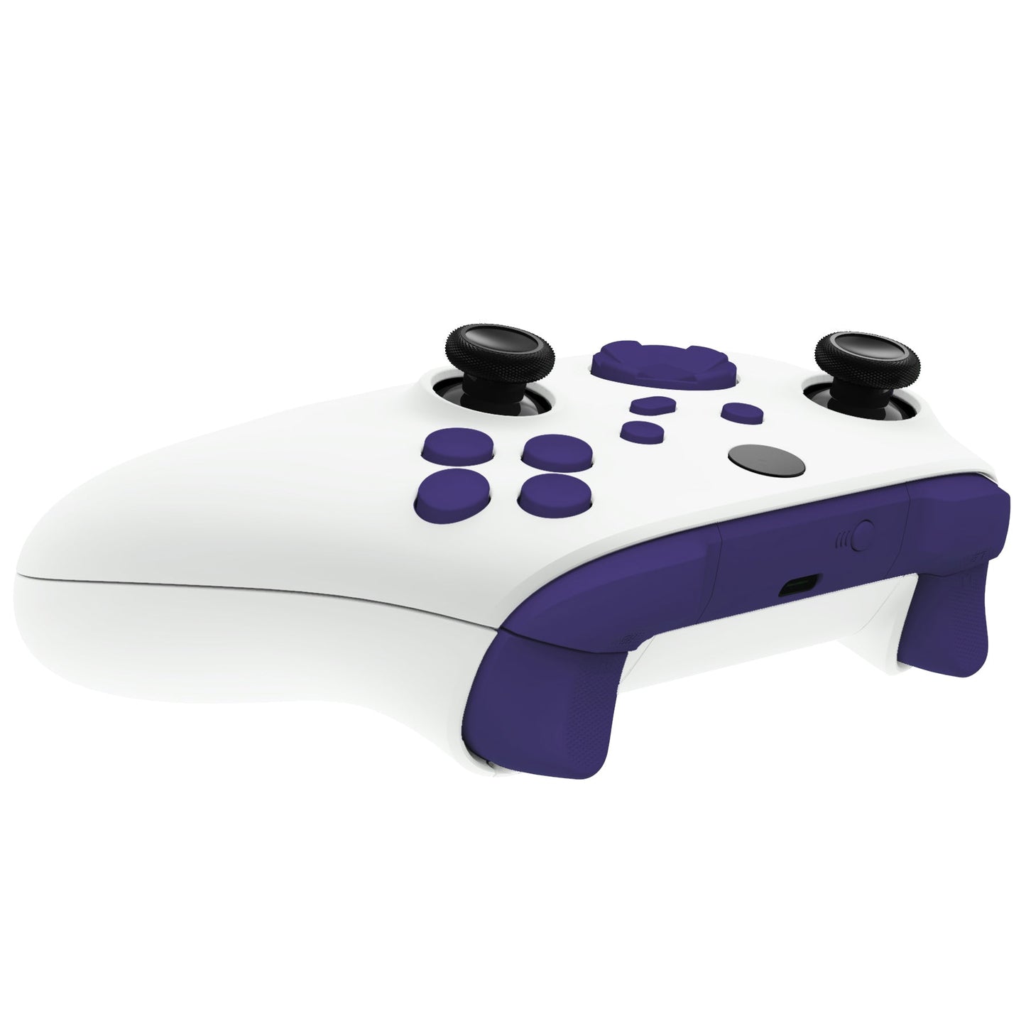 eXtremeRate Retail No Letter Imprint Custom Full Set Buttons for Xbox Series X/S Controller, Purple Replacement Accessories Bumpers Triggers Dpad ABXY Buttons for Xbox Series X/S, Xbox Core Controller - JX3507