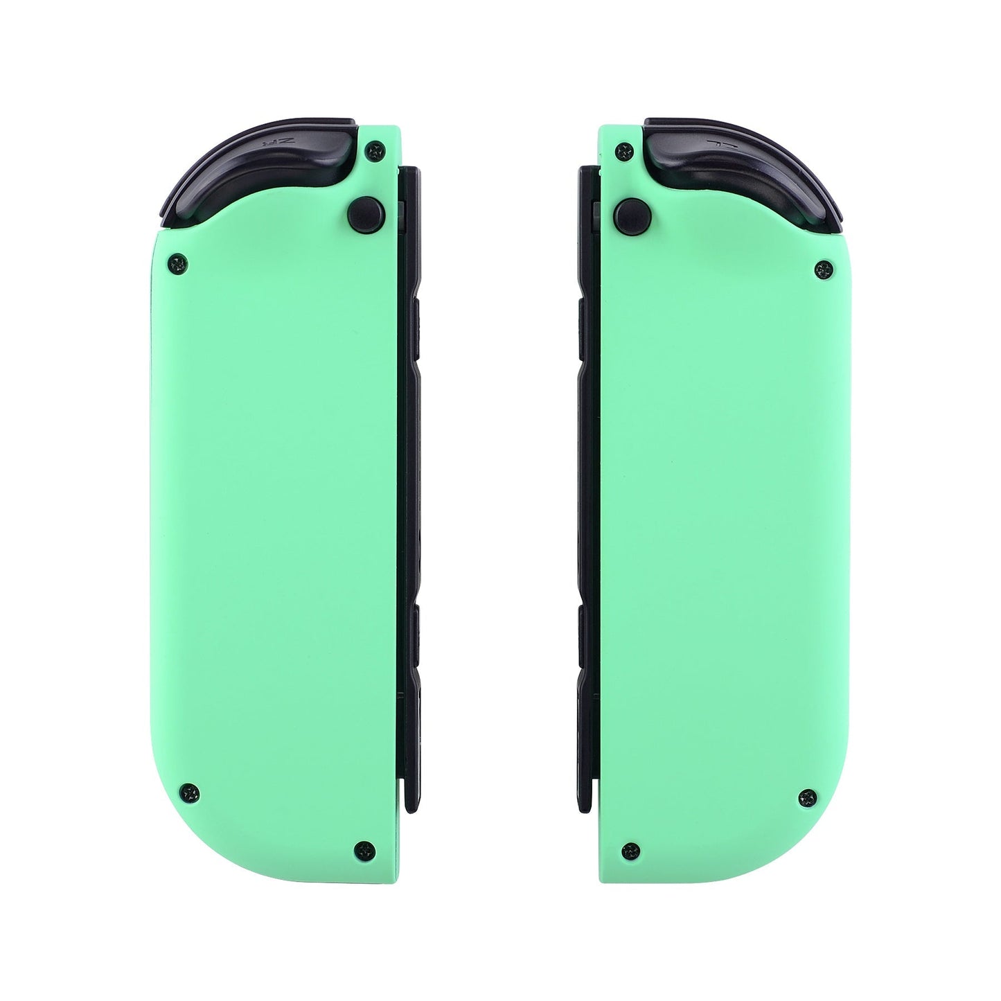 eXtremeRate Retail Soft Touch Mint Green Joycon Handheld Controller Housing (D-Pad Version) with Full Set Buttons, DIY Replacement Shell Case for NS Switch JoyCon & OLED JoyCon - Console Shell NOT Included - JZP308