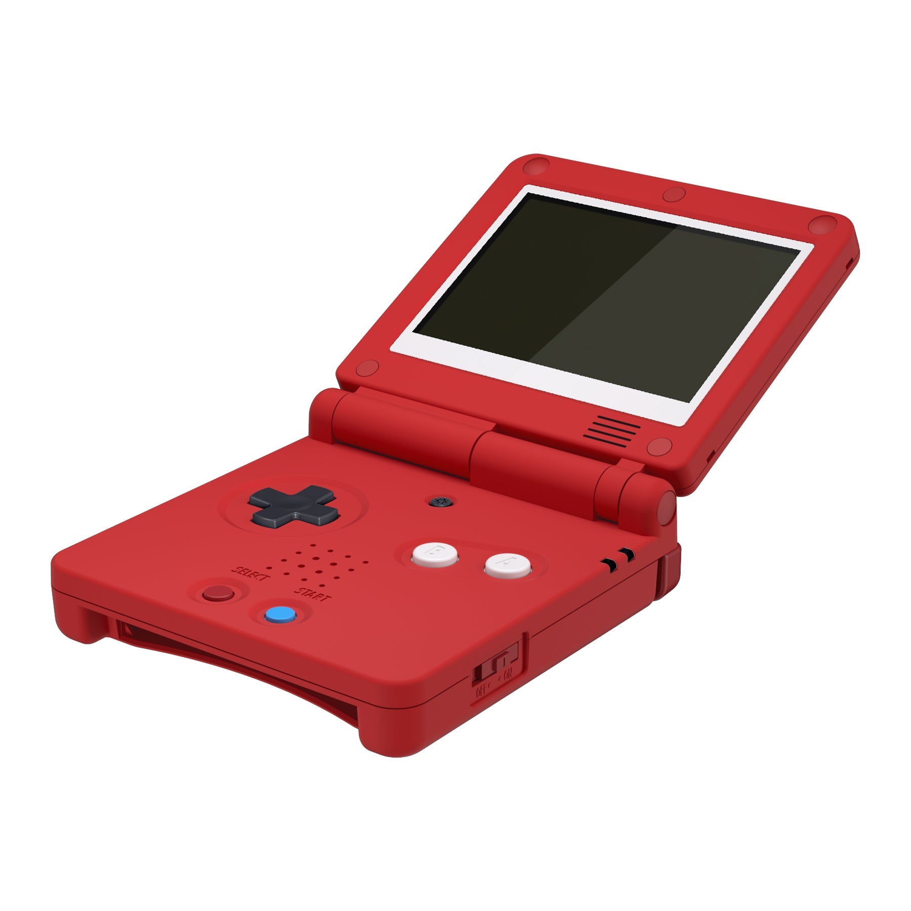 eXtremeRate IPS対応アップグレード版ゲームボーイアドバンスSP（GBA  SP）用交換フルセットシェル＆ボタン、IPSおよび標準LCD両方に対応【モンスター インデックス コンソール スタイル】