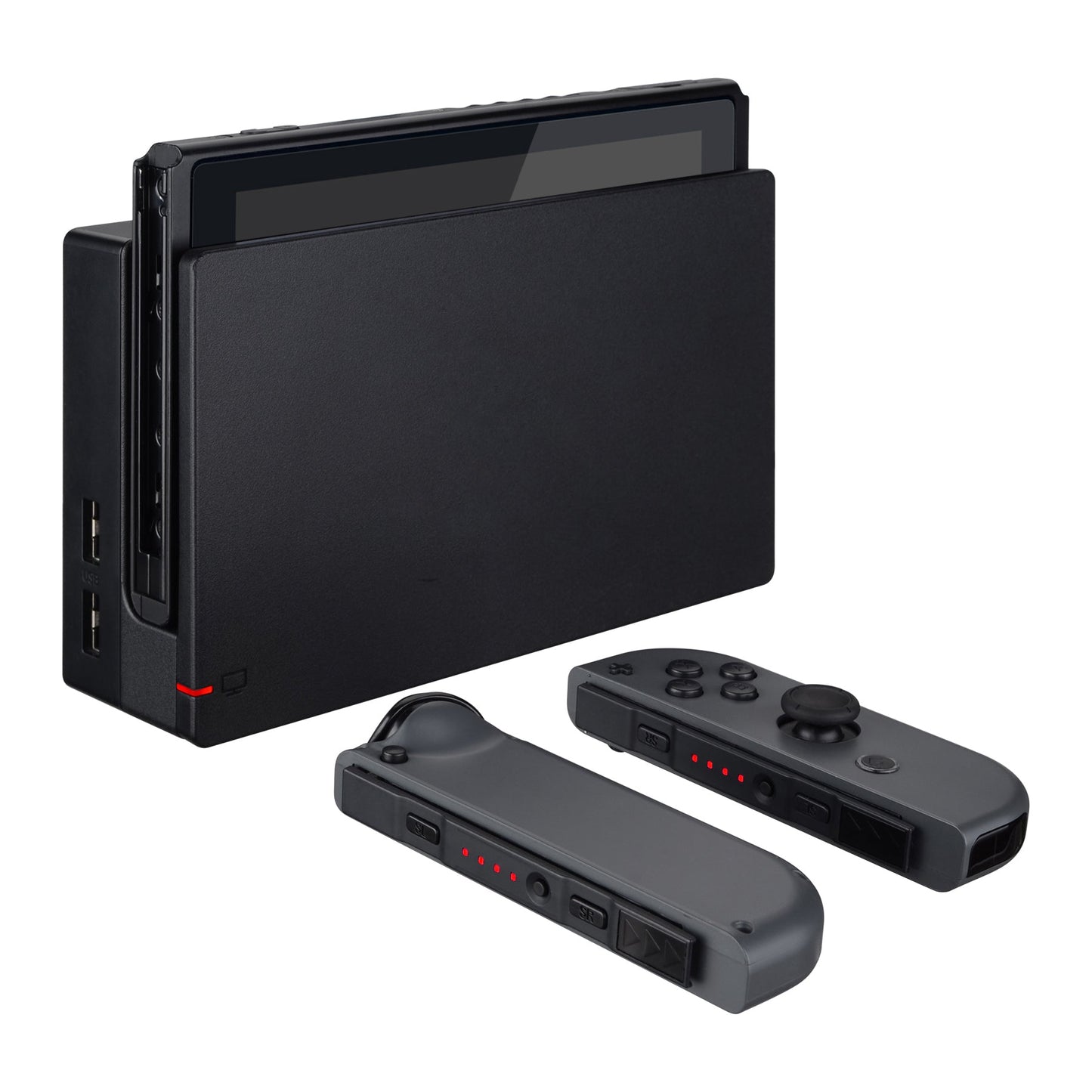 eXtremeRate Retail Red Firefly LED Tuning Kit for NS Switch Joycons Dock NS Joycon SL SR Buttons Ribbon Flex Cable Indicate Power LED-Joycons Dock NOT Included - NSLED003