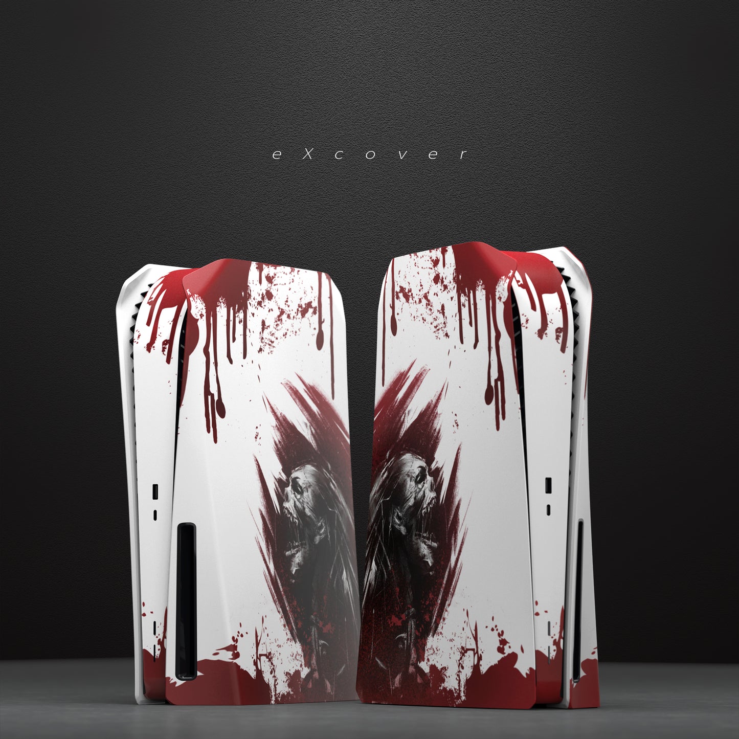 eXtremeRate eXcover PS5ディスク版本体用交換ケース 【ゾンビ】