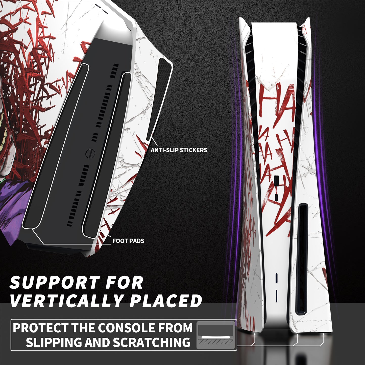 eXtremeRate eXcover PS5ディスク版本体用交換ケース 【ピエロHAHAHA】
