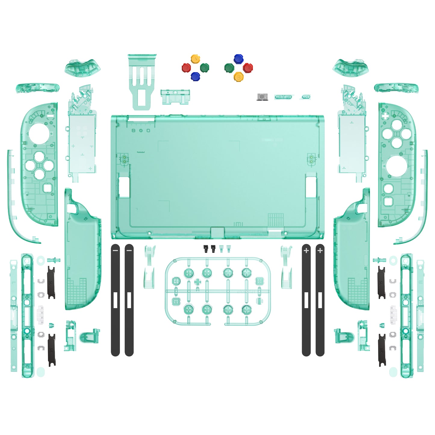 eXtremeRate Nintendo Switch 2対応交換フルセットシェル&ボタン - デラックス版【エメラルドグリーン】