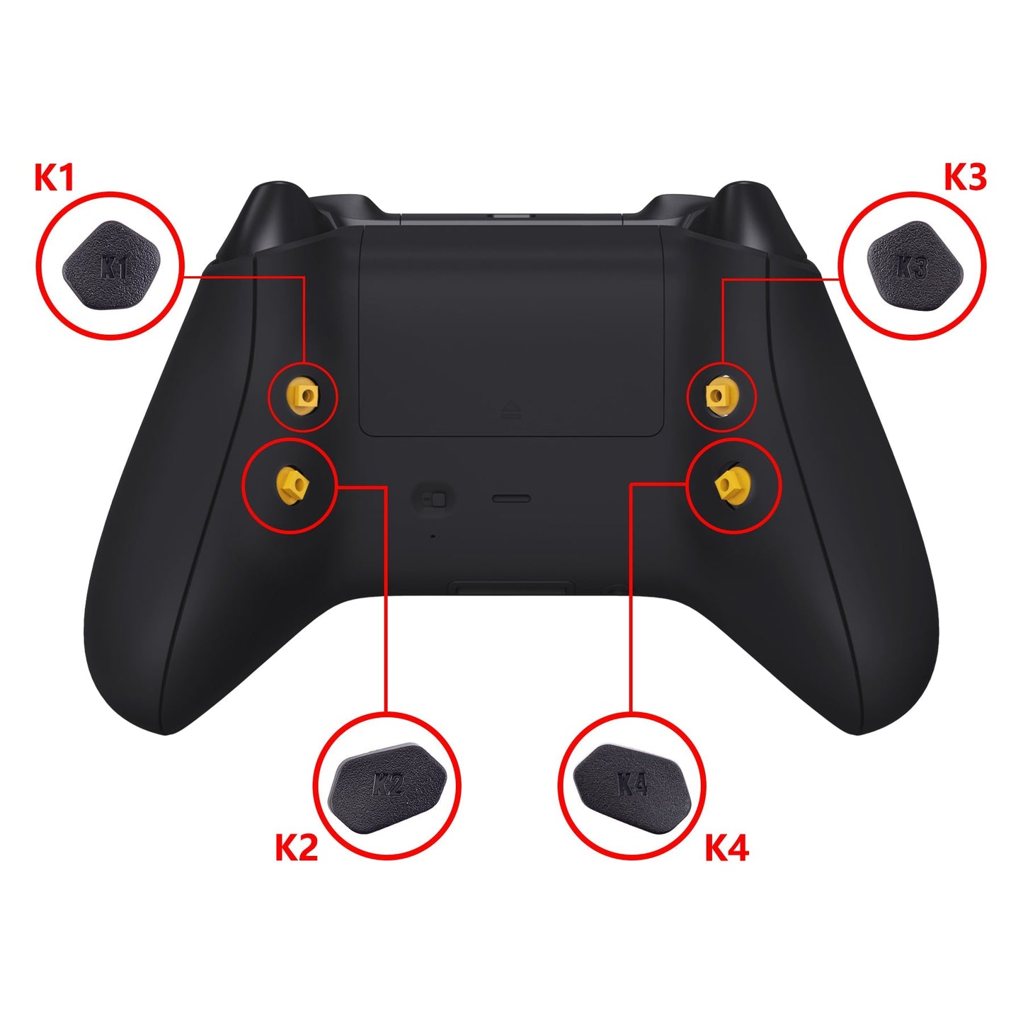 eXtremeRate Retail Black HOPE Remappable Remap Kit for Xbox Series X/S Controller, Upgrade Boards & Redesigned Back Shell & Side Rails & Back Buttons for Xbox Core Controller - Controller NOT Included - RX3P3009
