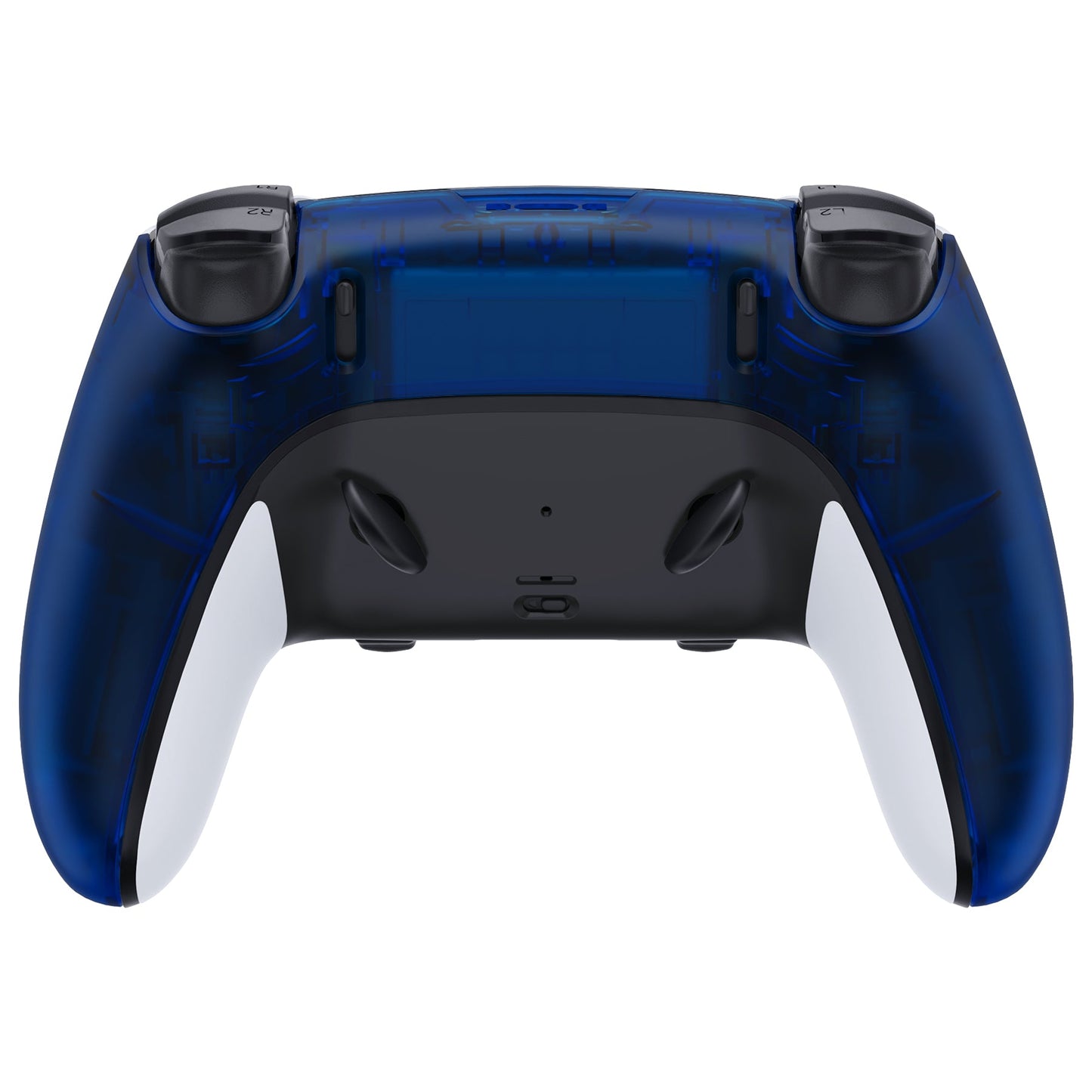 Replacement Back Housing Bottom Shell Compatible with PS5 Edge Controller - Clear Blue eXtremeRate