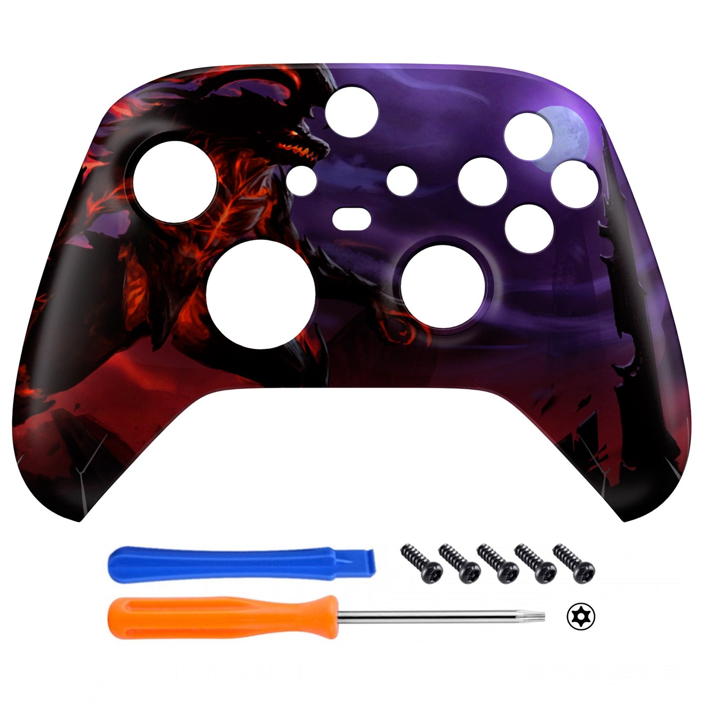 Replacement Faceplate Front Housing Shell for Xbox Series X & S Controller - Dragon King eXtremeRate