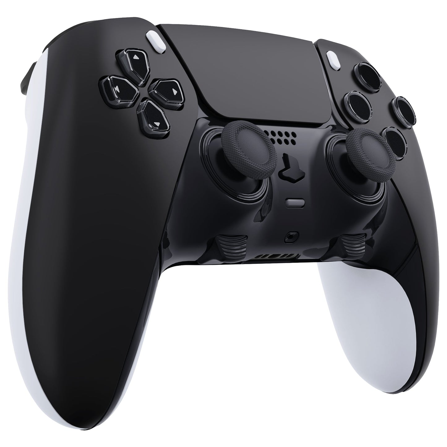 Replacement Left Right Front Housing Shell with Touchpad Compatible with PS5 Edge Controller - Black eXtremeRate