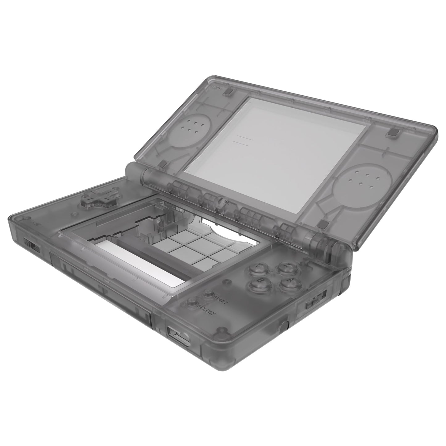 Replacement Shell for Nintendo DS Lite And Screen Lens for Nintendo DS Lite NDSL - Clear Black eXtremeRate