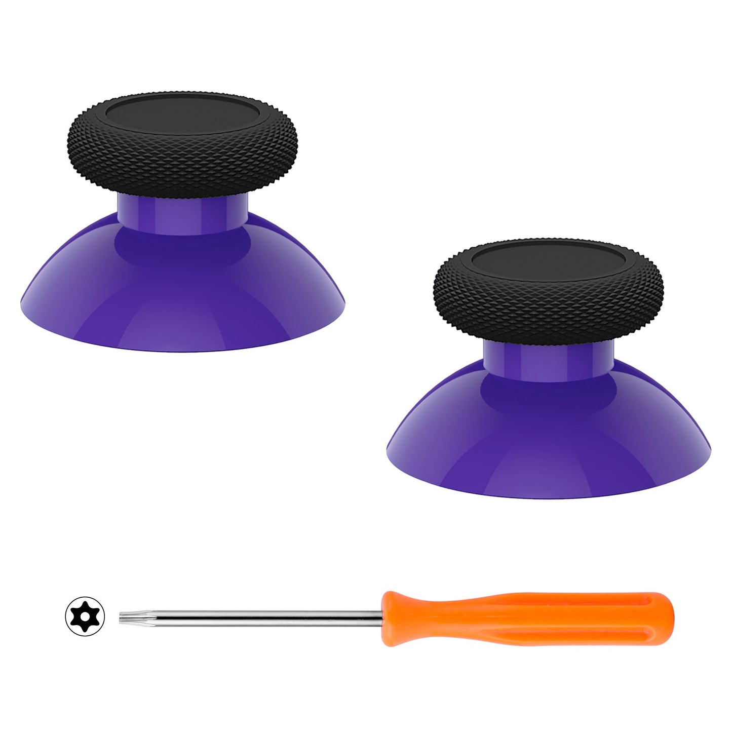 Replacement Thumbsticks for Xbox Series X/S Controller & Xbox One X/S Controller & Xbox One Standard Controller & Xbox One Elite Controller - Purple & Black eXtremeRate