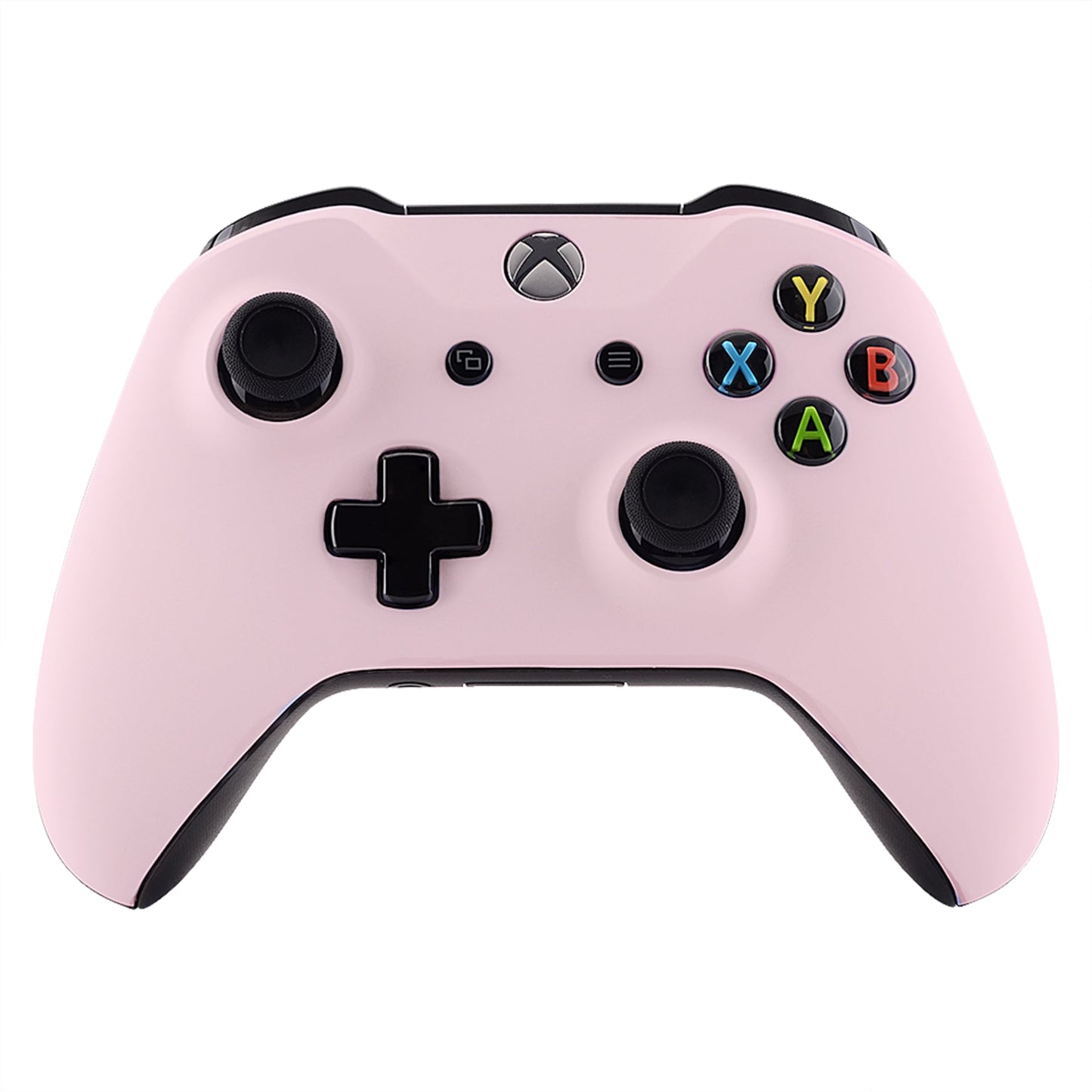 eXtremeRate Retail Cherry Blossoms Pink Soft Touch Faceplate Cover Front Housing Shell Case Replacement Kit for Xbox One S & Xbox One X Controller (Model 1708) - SXOFX17