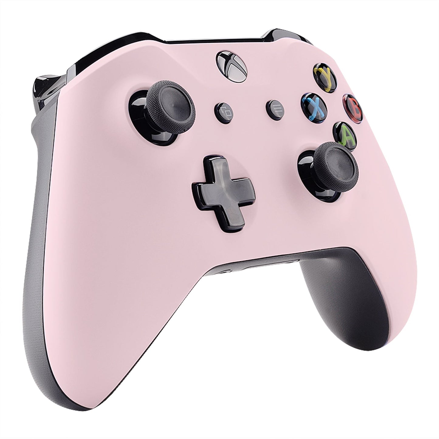 eXtremeRate Retail Cherry Blossoms Pink Soft Touch Faceplate Cover Front Housing Shell Case Replacement Kit for Xbox One S & Xbox One X Controller (Model 1708) - SXOFX17