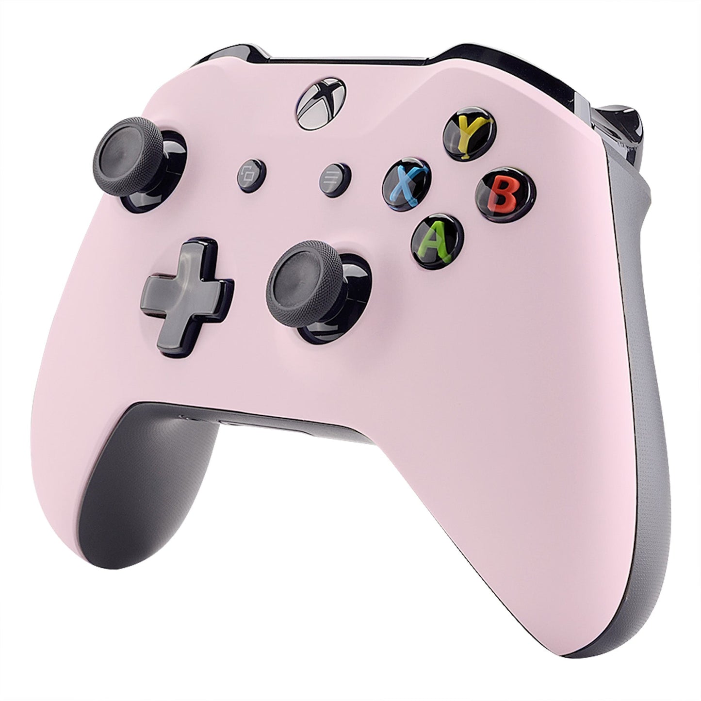 eXtremeRate Retail Cherry Blossoms Pink Soft Touch Faceplate Cover Front Housing Shell Case Replacement Kit for Xbox One S & Xbox One X Controller (Model 1708) - SXOFX17