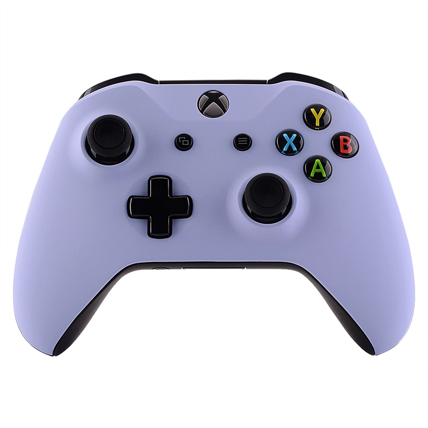 eXtremeRate Retail Light Violet Soft Touch Faceplate Cover Front Housing Shell Case Replacement Kit for Xbox One S & Xbox One X Controller (Model 1708) - SXOFX20