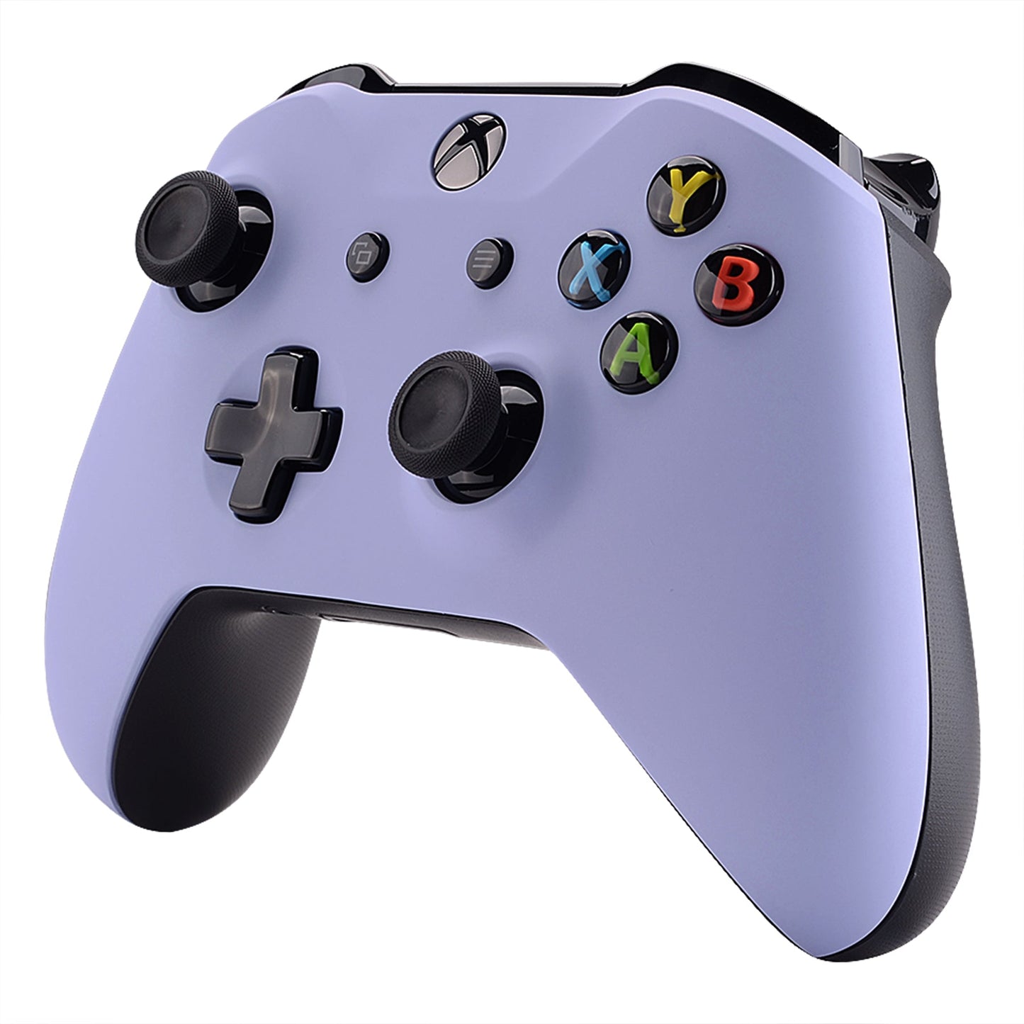 eXtremeRate Retail Light Violet Soft Touch Faceplate Cover Front Housing Shell Case Replacement Kit for Xbox One S & Xbox One X Controller (Model 1708) - SXOFX20