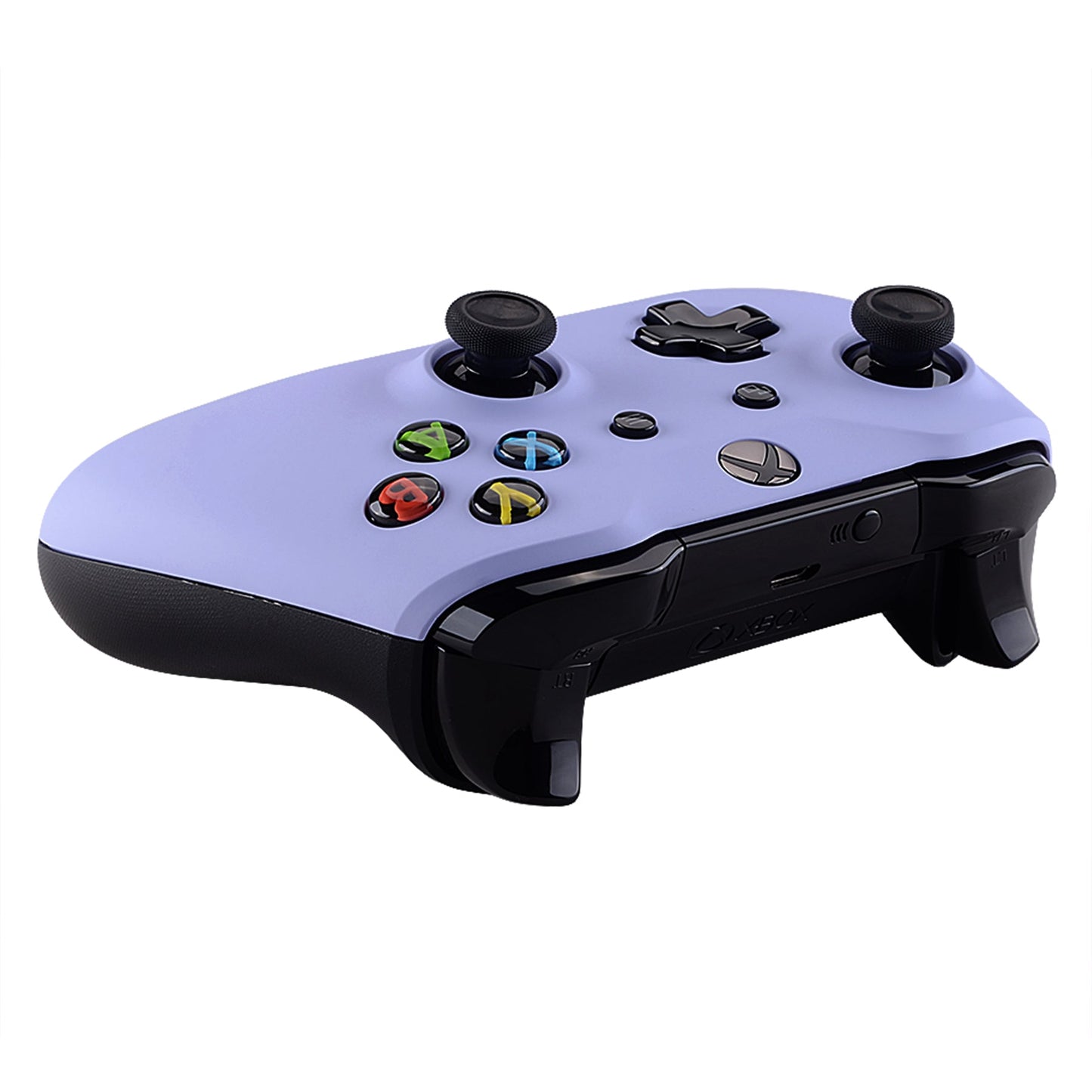 eXtremeRate Retail Light Violet Soft Touch Faceplate Cover Front Housing Shell Case Replacement Kit for Xbox One S & Xbox One X Controller (Model 1708) - SXOFX20