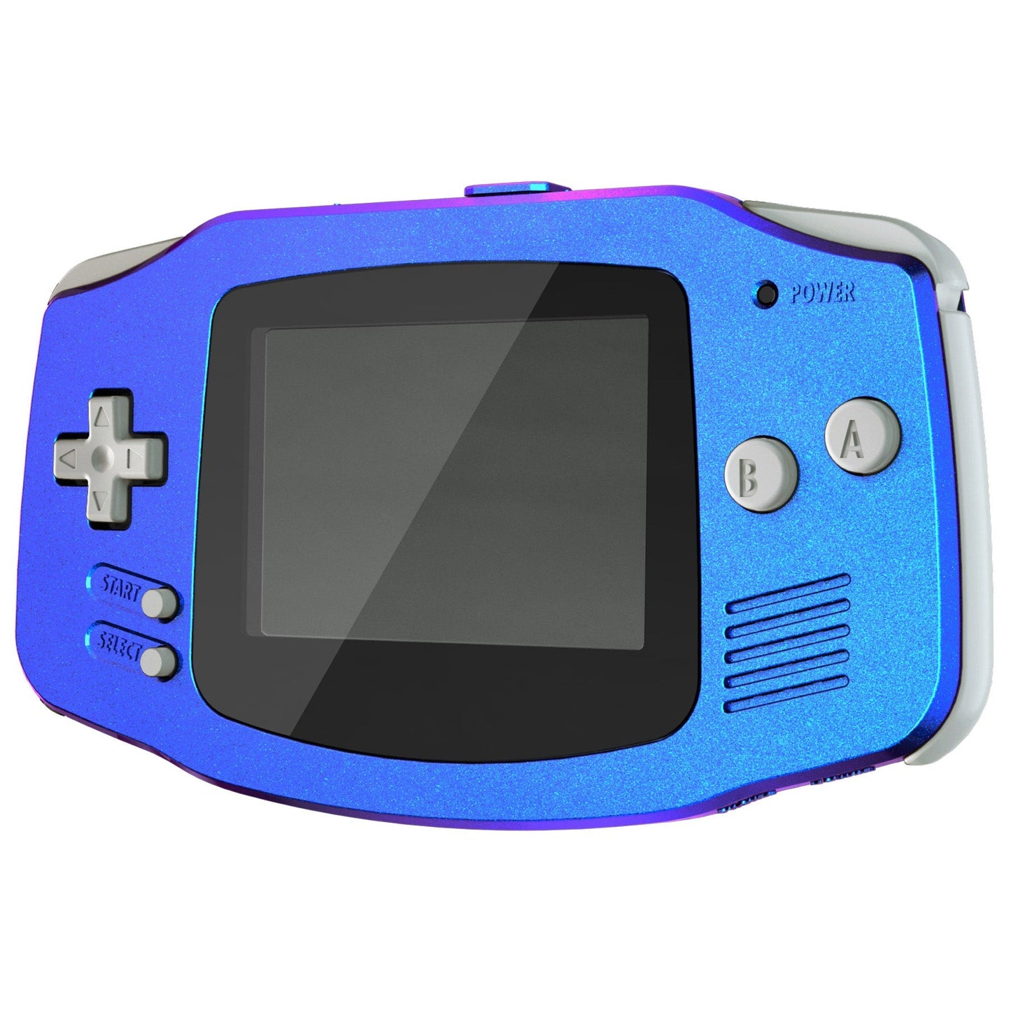 eXtremeRate Retail IPS Ready Upgraded eXtremeRate Chameleon Purple Blue GBA Replacement Shell Full Housing Cover Buttons for Gameboy Advance - Compatible with Both IPS & Standard LCD - Console & IPS Screen NOT Included - TAGP3001