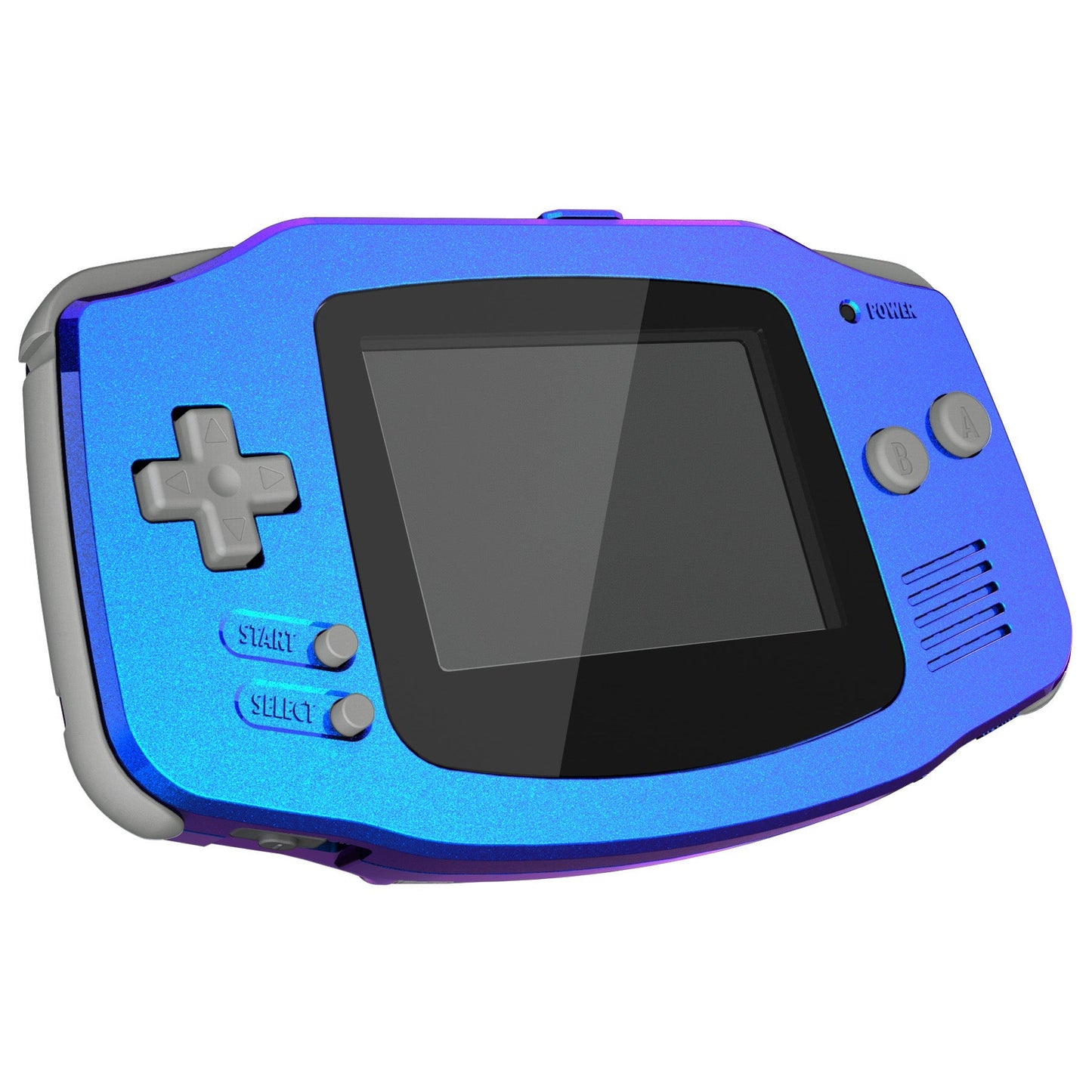 eXtremeRate Retail IPS Ready Upgraded eXtremeRate Chameleon Purple Blue GBA Replacement Shell Full Housing Cover Buttons for Gameboy Advance - Compatible with Both IPS & Standard LCD - Console & IPS Screen NOT Included - TAGP3001