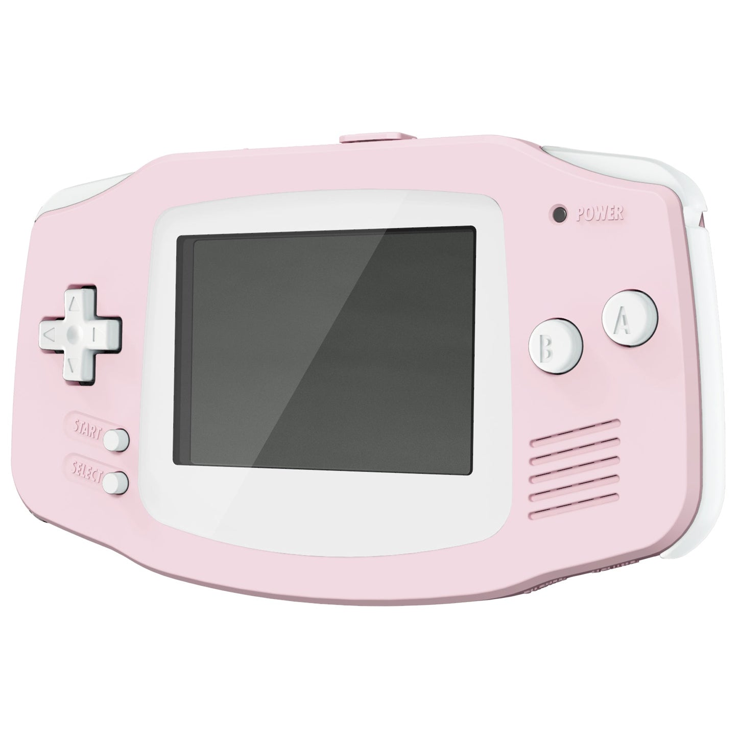 eXtremeRate Retail IPS Ready Upgraded Cherry Blossoms Pink Soft Touch GBA Replacement Shell Full Housing Cover Buttons for Gameboy Advance - Compatible with Both IPS & Standard LCD - Console & IPS Screen NOT Included - TAGP3012