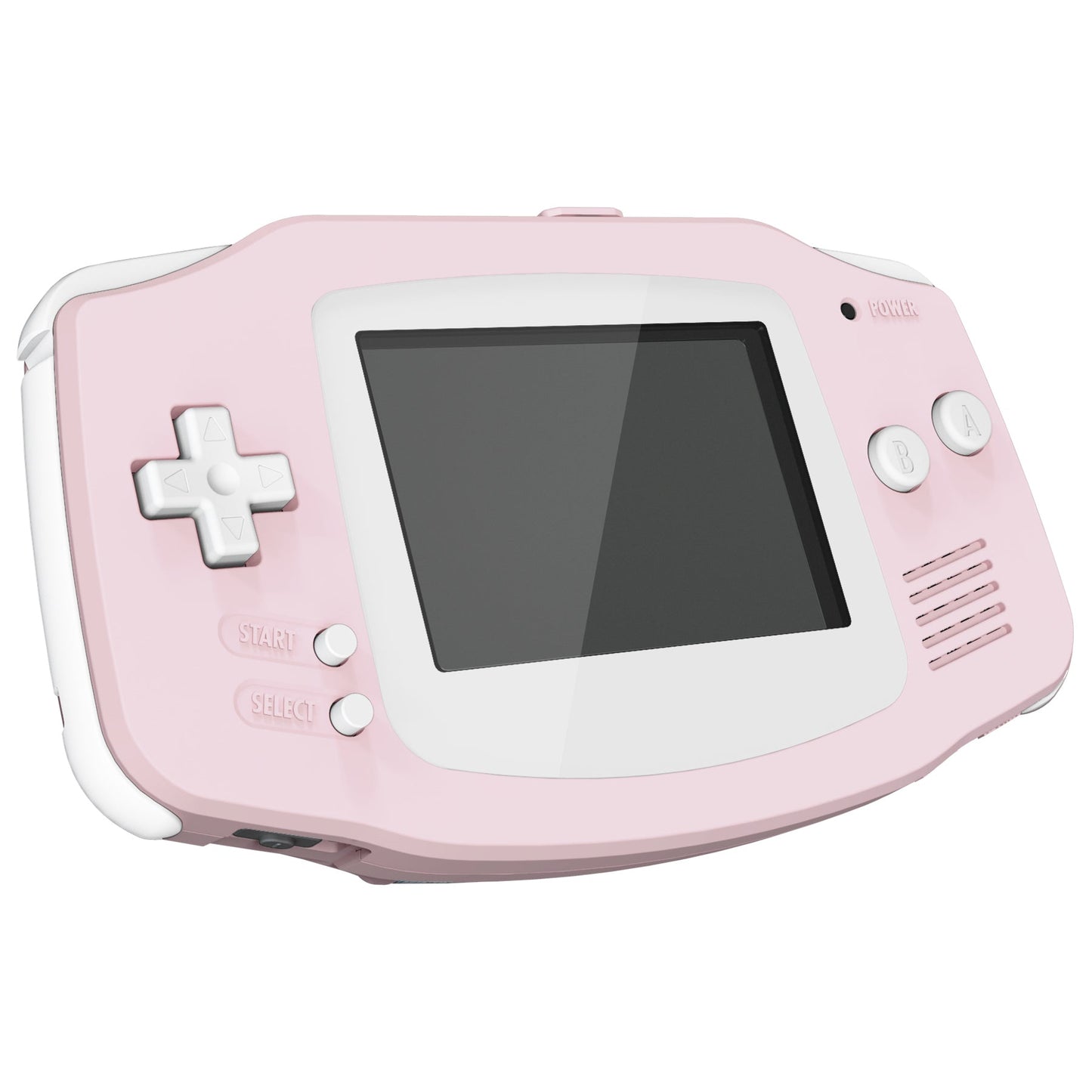 eXtremeRate Retail IPS Ready Upgraded Cherry Blossoms Pink Soft Touch GBA Replacement Shell Full Housing Cover Buttons for Gameboy Advance - Compatible with Both IPS & Standard LCD - Console & IPS Screen NOT Included - TAGP3012