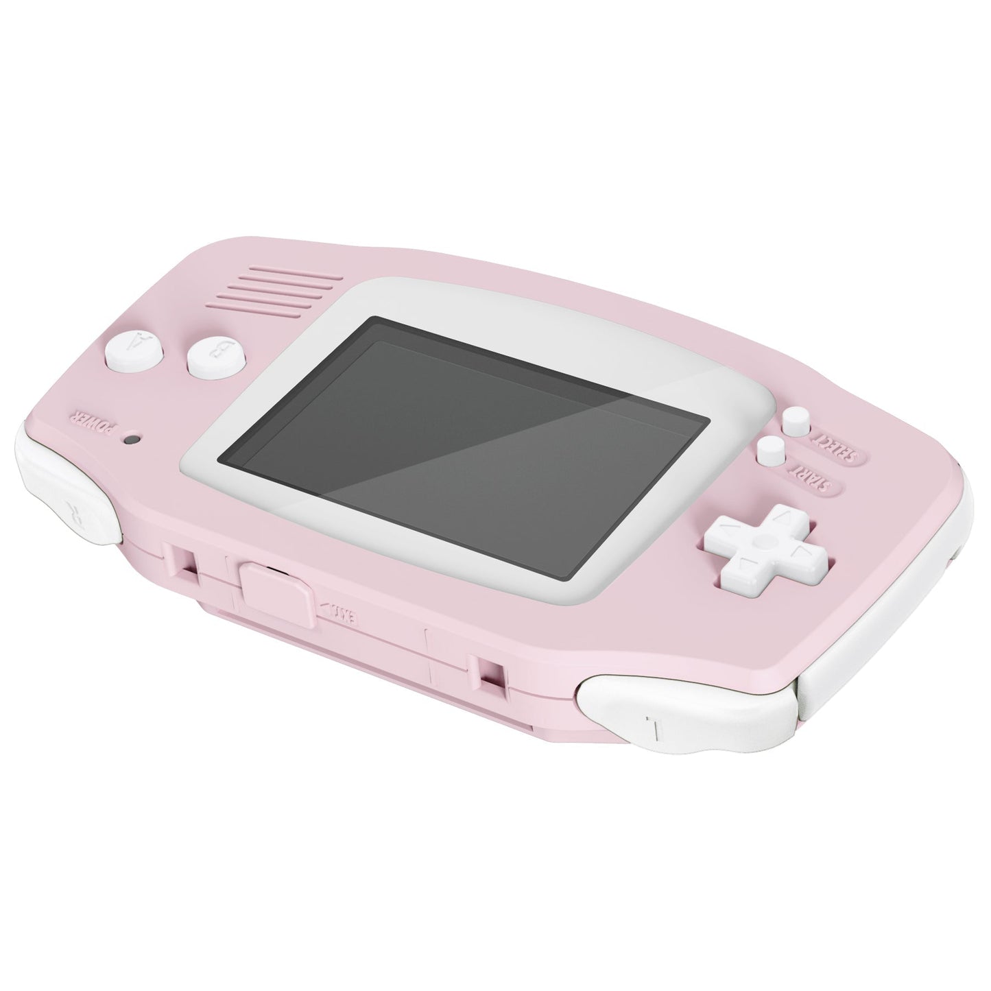 eXtremeRate Retail IPS Ready Upgraded Cherry Blossoms Pink Soft Touch GBA Replacement Shell Full Housing Cover Buttons for Gameboy Advance - Compatible with Both IPS & Standard LCD - Console & IPS Screen NOT Included - TAGP3012