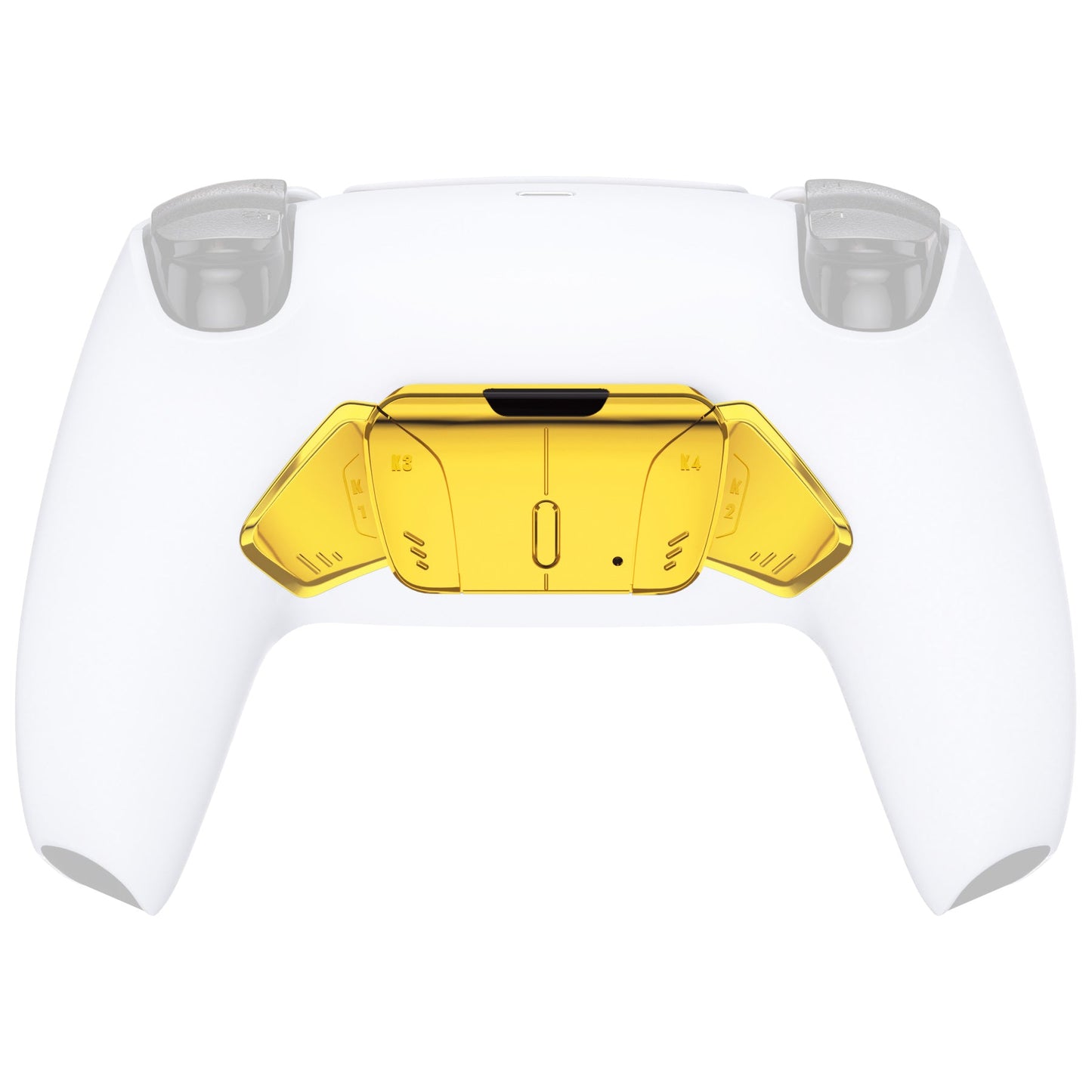 eXtremeRate Retail Turn RISE to RISE4 Kit ¨C Redesigned Chrome Gold K1 K2 K3 K4 Back Buttons Housing & Remap PCB Board for PS5 Controller eXtremeRate RISE & RISE4 Remap kit - Controller & Other RISE Accessories NOT Included - VPFD4001P