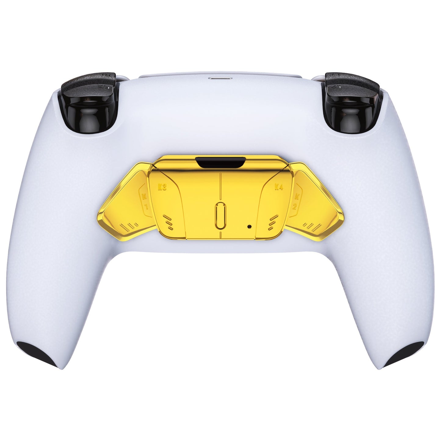 eXtremeRate Retail Turn RISE to RISE4 Kit ¨C Redesigned Chrome Gold K1 K2 K3 K4 Back Buttons Housing & Remap PCB Board for PS5 Controller eXtremeRate RISE & RISE4 Remap kit - Controller & Other RISE Accessories NOT Included - VPFD4001P